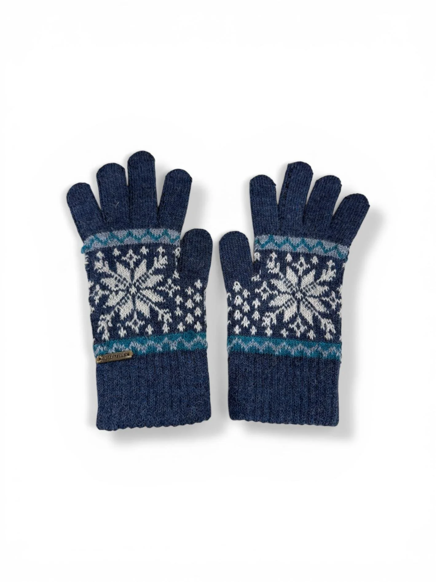 Navy blue sky alpaca gloves alpaca fiber warm durable great gift.jpg