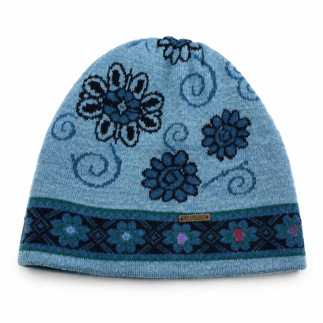 Hand-Embroidered Alpaca Beanie