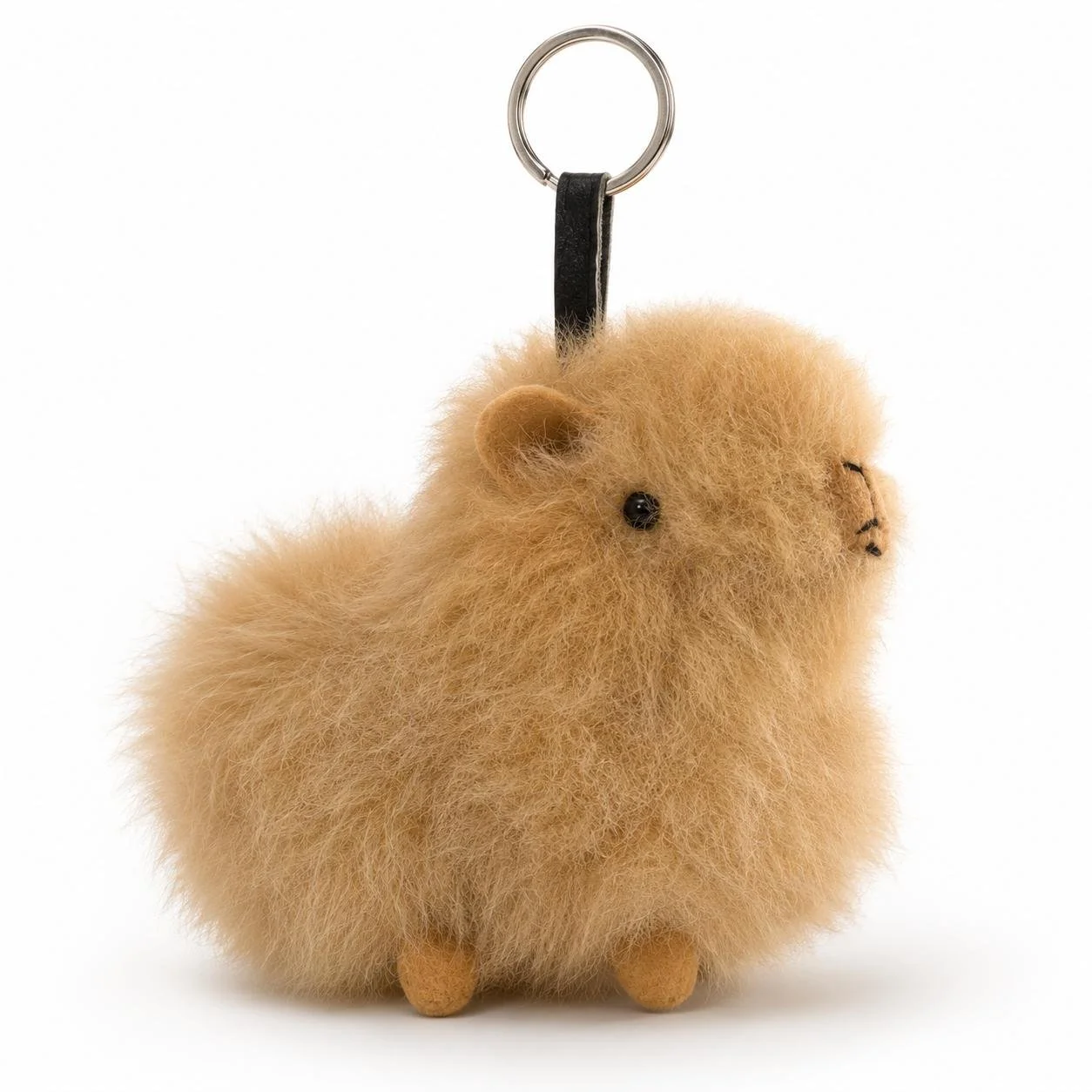 Handcrafted Alpaca Fur Keychain