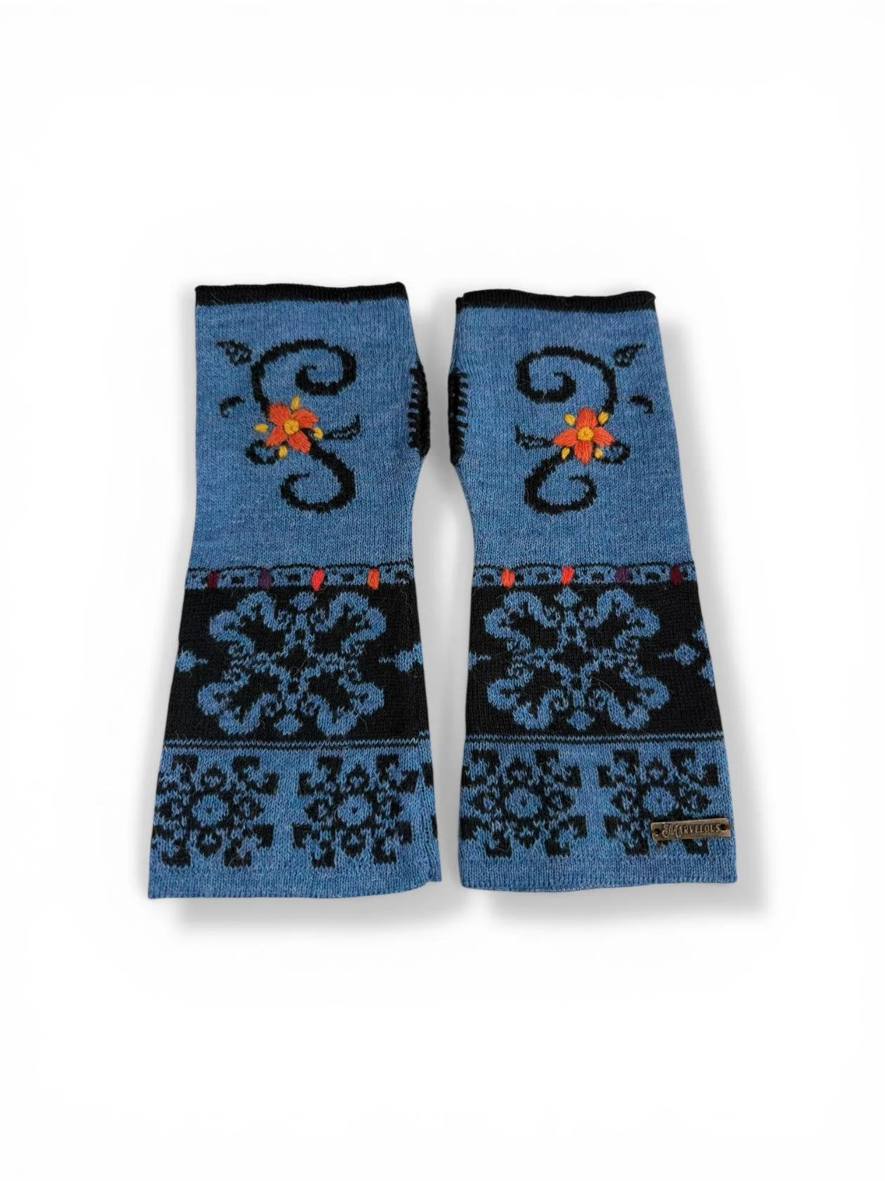 Light blue fingerless gloves natural and soft .jpg