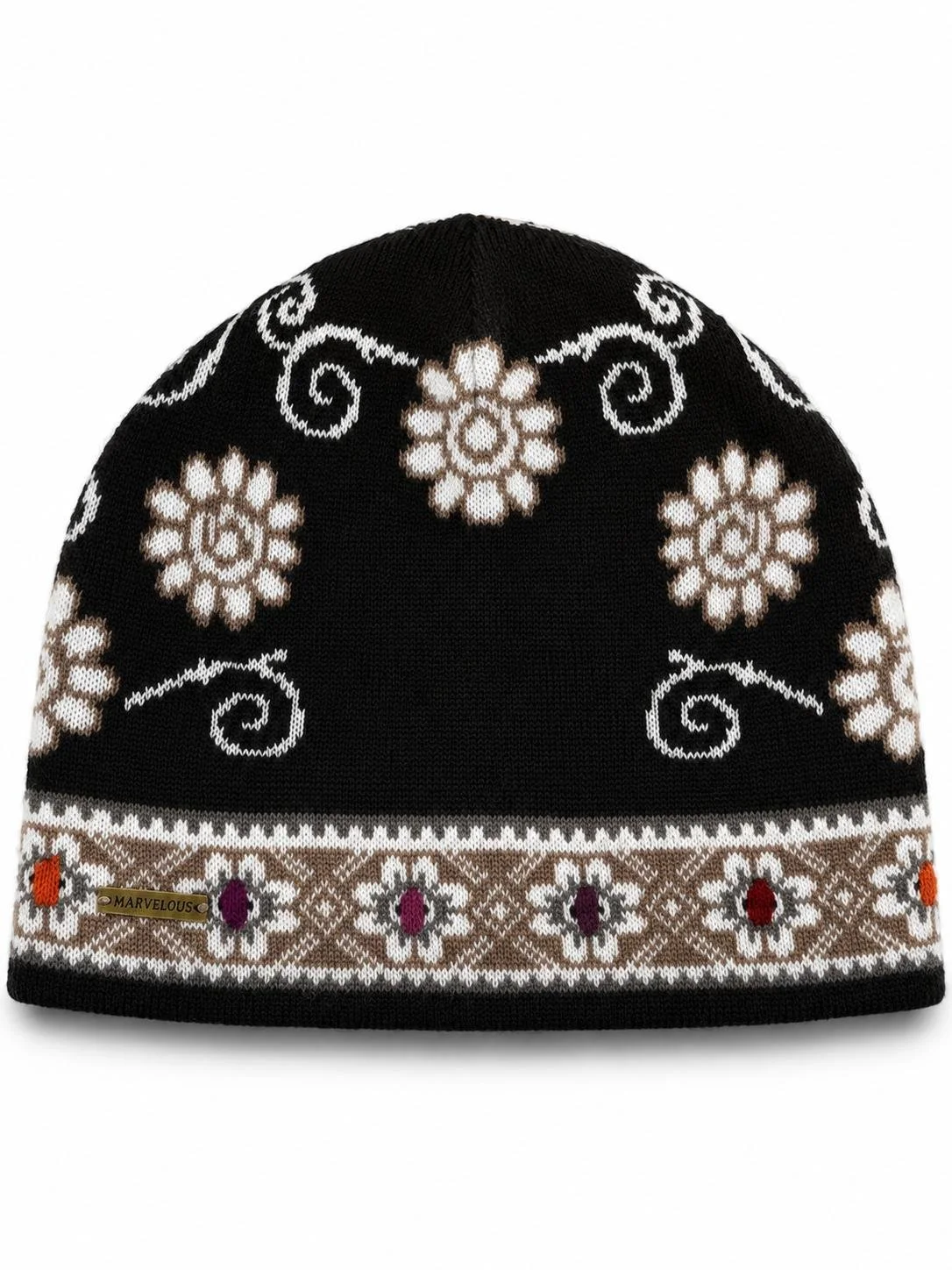 Hand-Embroidered Alpaca Beanie