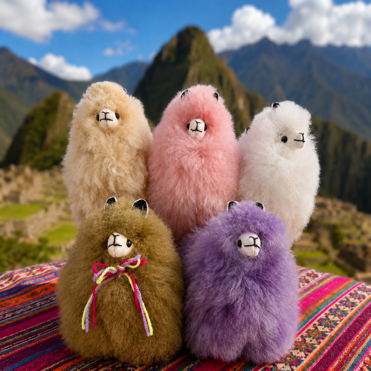 Handcrafted Alpaca Fur Keychain