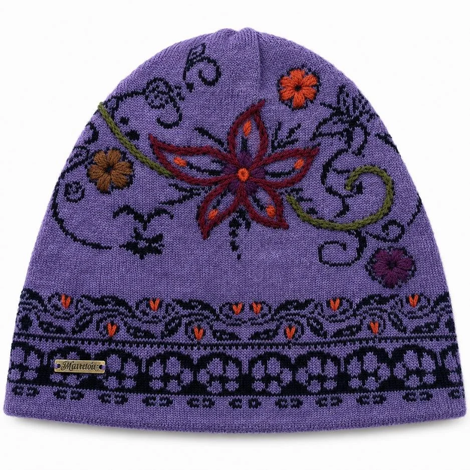 Hand-Embroidered Alpaca Beanie