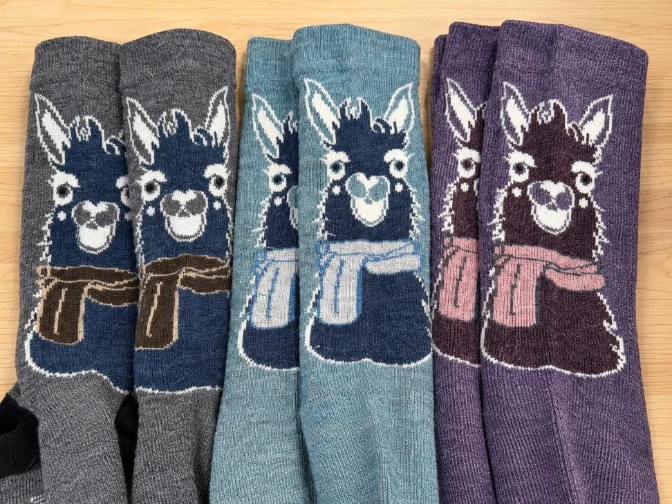 Happy Llama Alpaca Socks