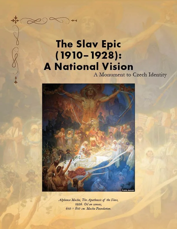 Magazine Design_The Slav Epic (1910–1928): A National Vision_Alphonse Mucha, The Apotheosis of the Slavs, 1926. Oil on canvas
