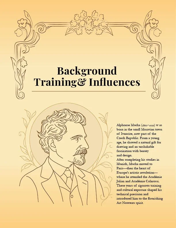 Magazine Design_Background Training and Influences about Mucha