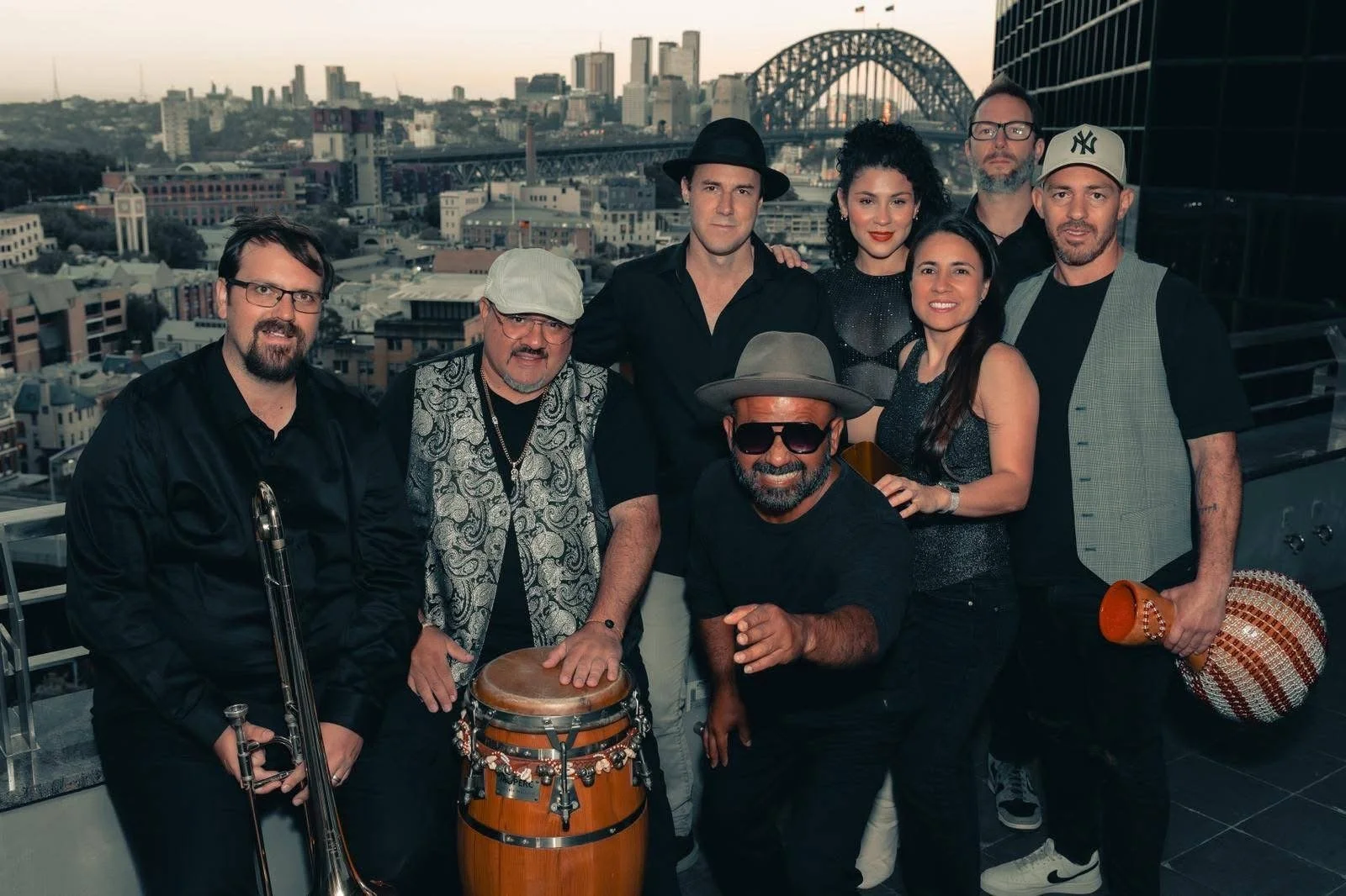 Performing with Malo Malo at Sydney Salsa Festival with Grupo Niche
