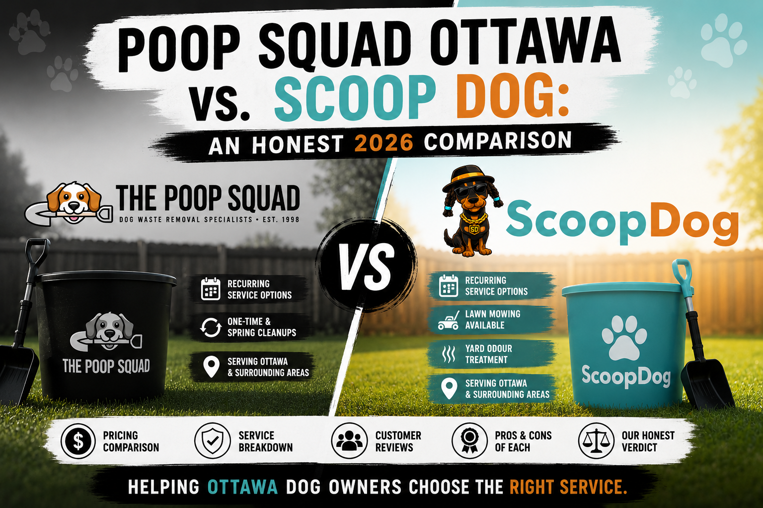 Poop Squad Ottawa vs. Scoop Dog: An Honest 2026 Comparison