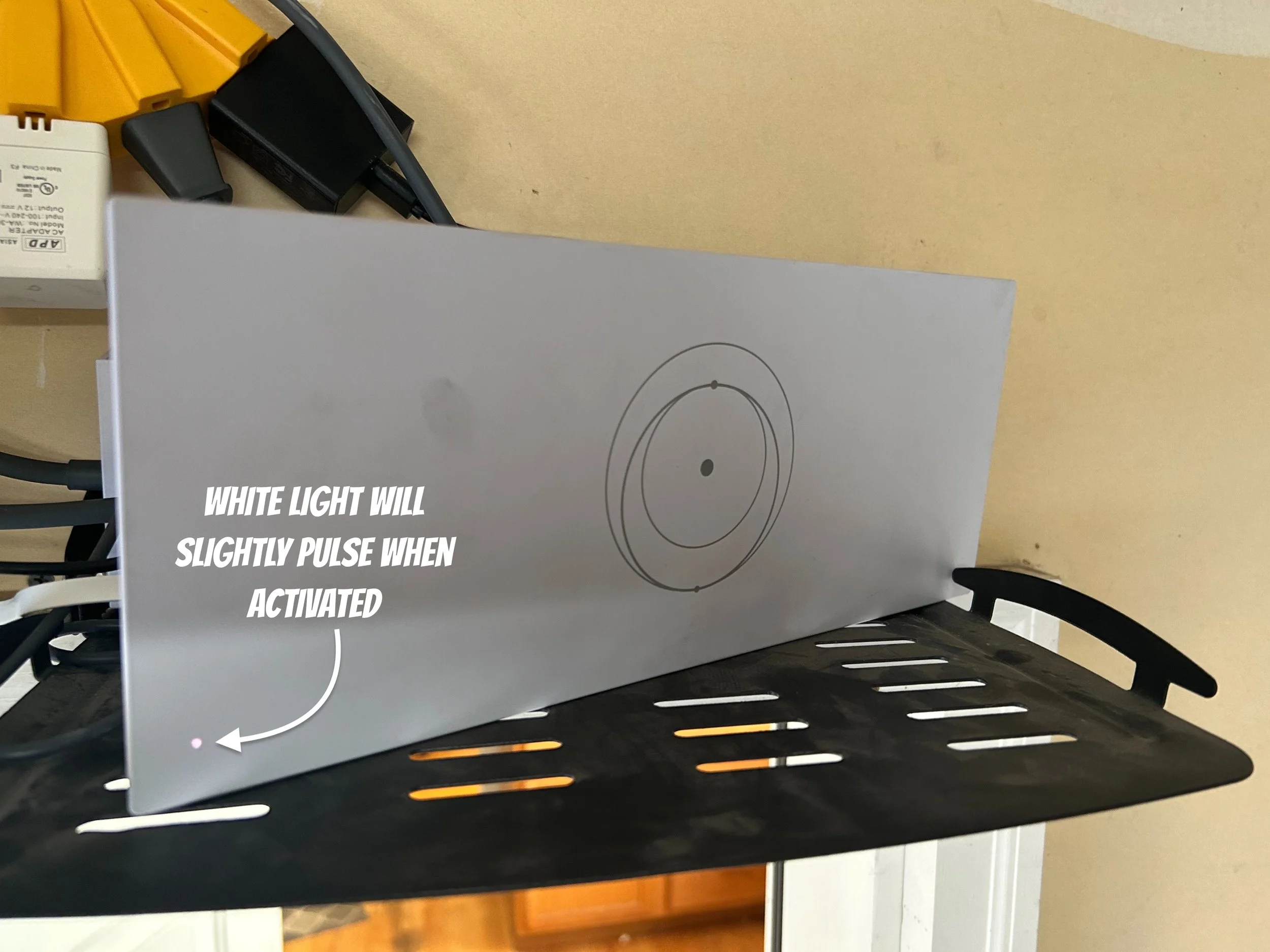 This is the starlink modem/router when the system is activated.