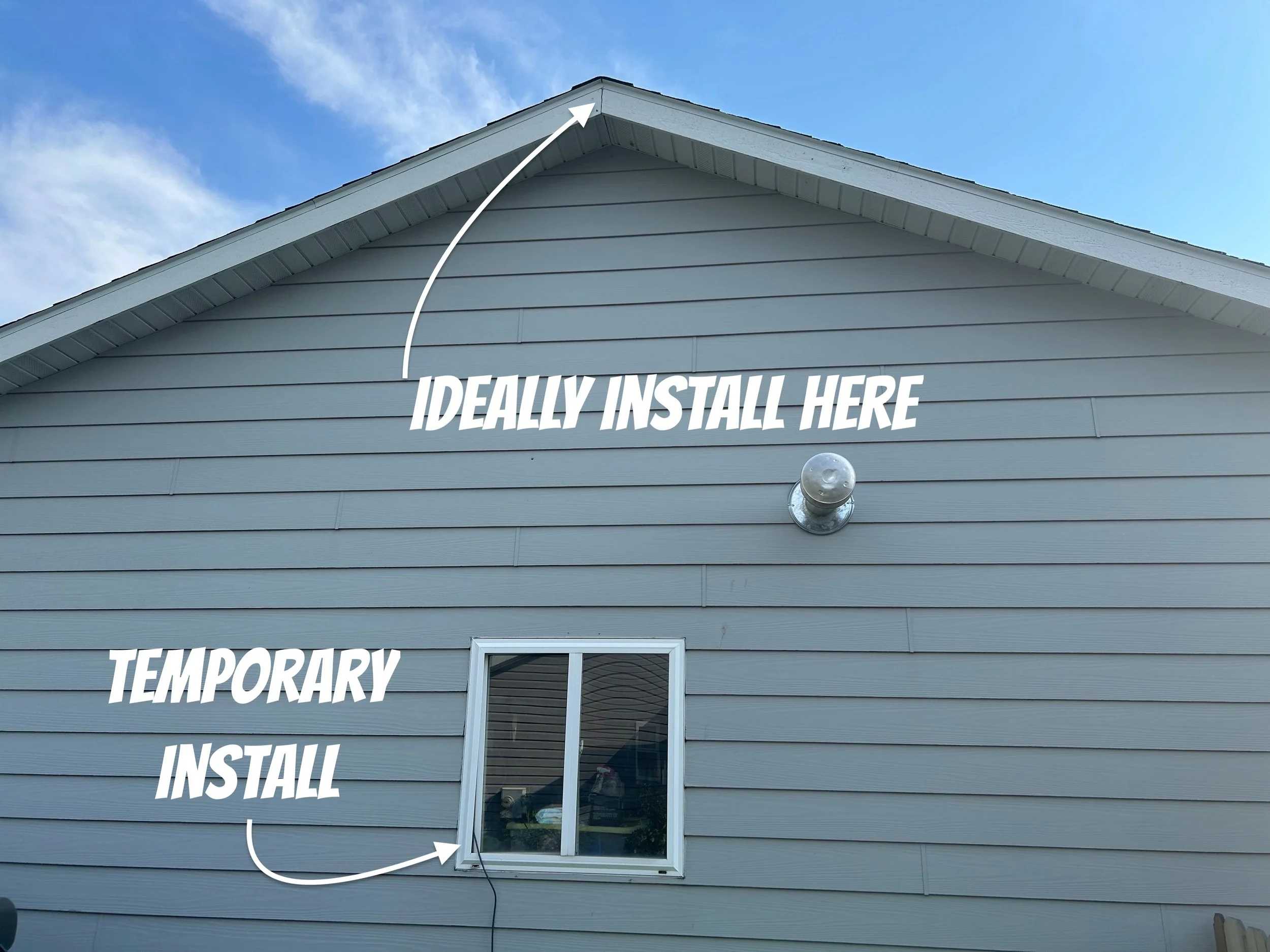 Ideal place to install the Starlink.  I want it on the roof and punch the hole in the attic