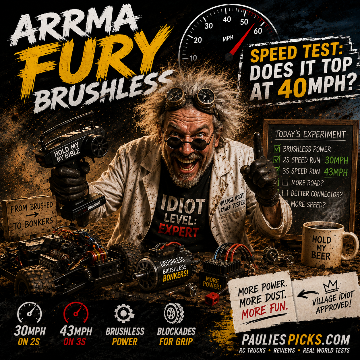Arrma Fury Brushless Speed Test: Does it Top at 40MPH?