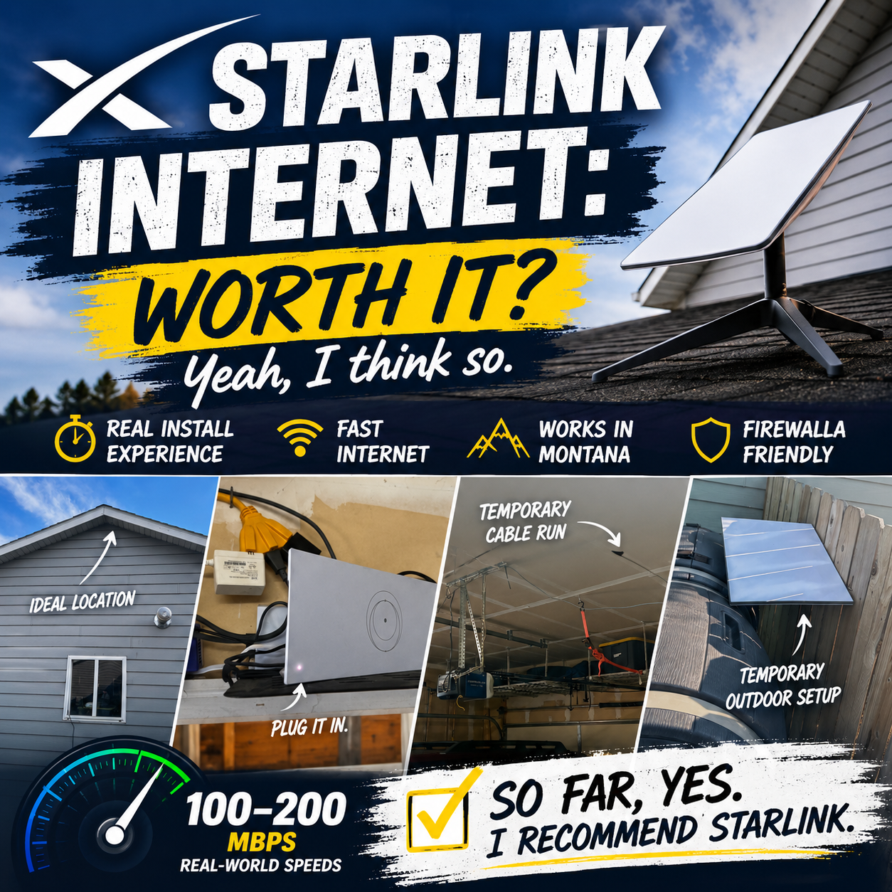 Starlink Internet: Worth it?  Yeah, I think so
