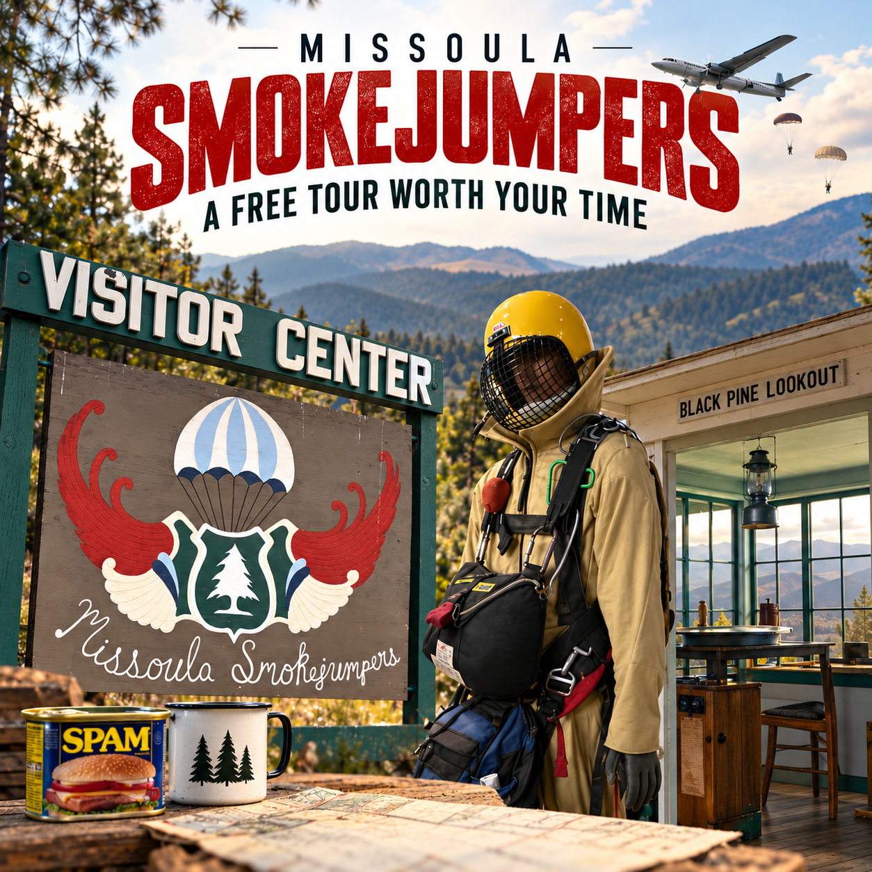 The Best Free Tour in Missoula: Smoke Jumpers, Airplanes, and Spam (Not the annoying e-mail kind!)