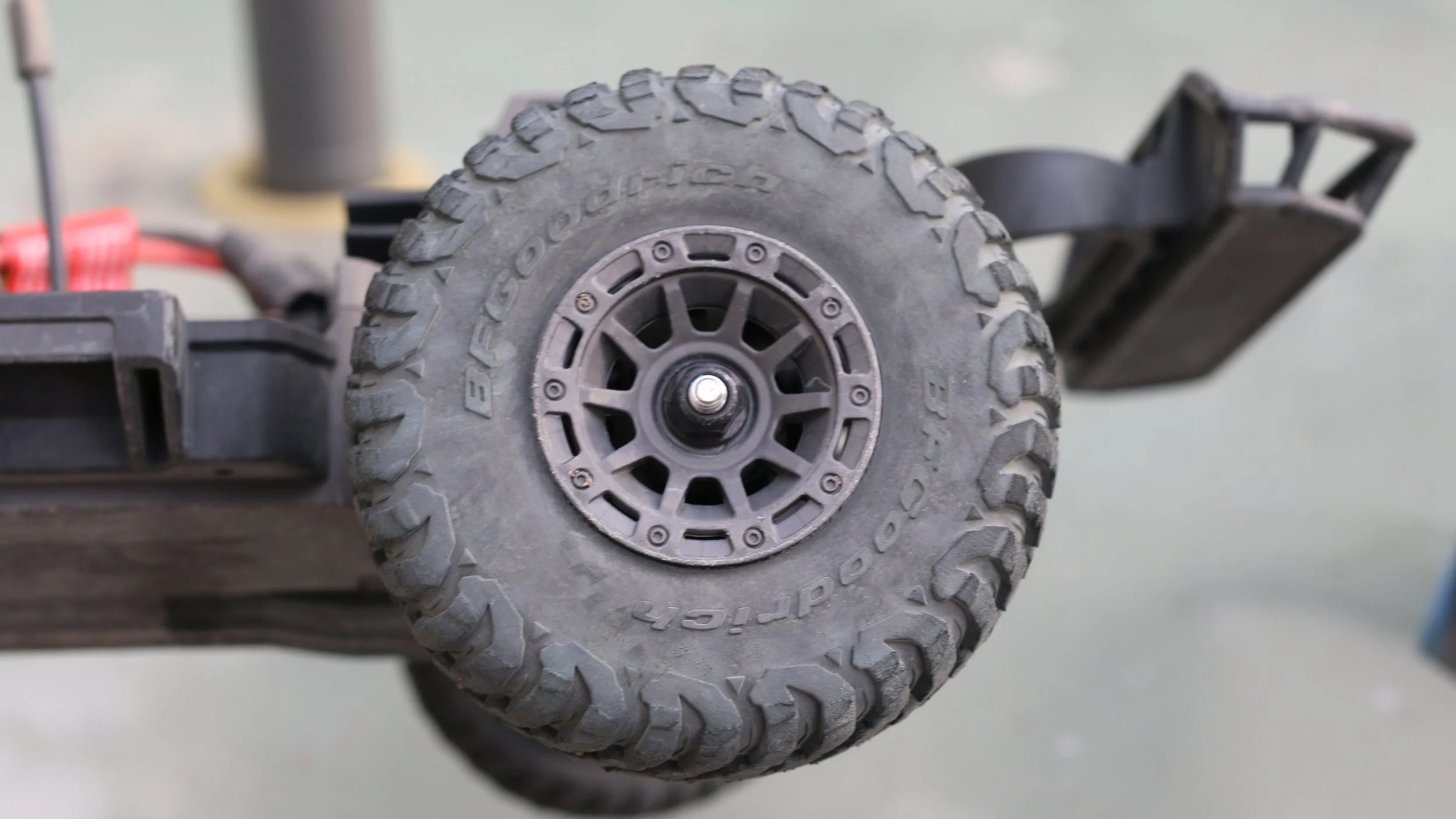 The standard BF Goodrich tires that come on the slash mini