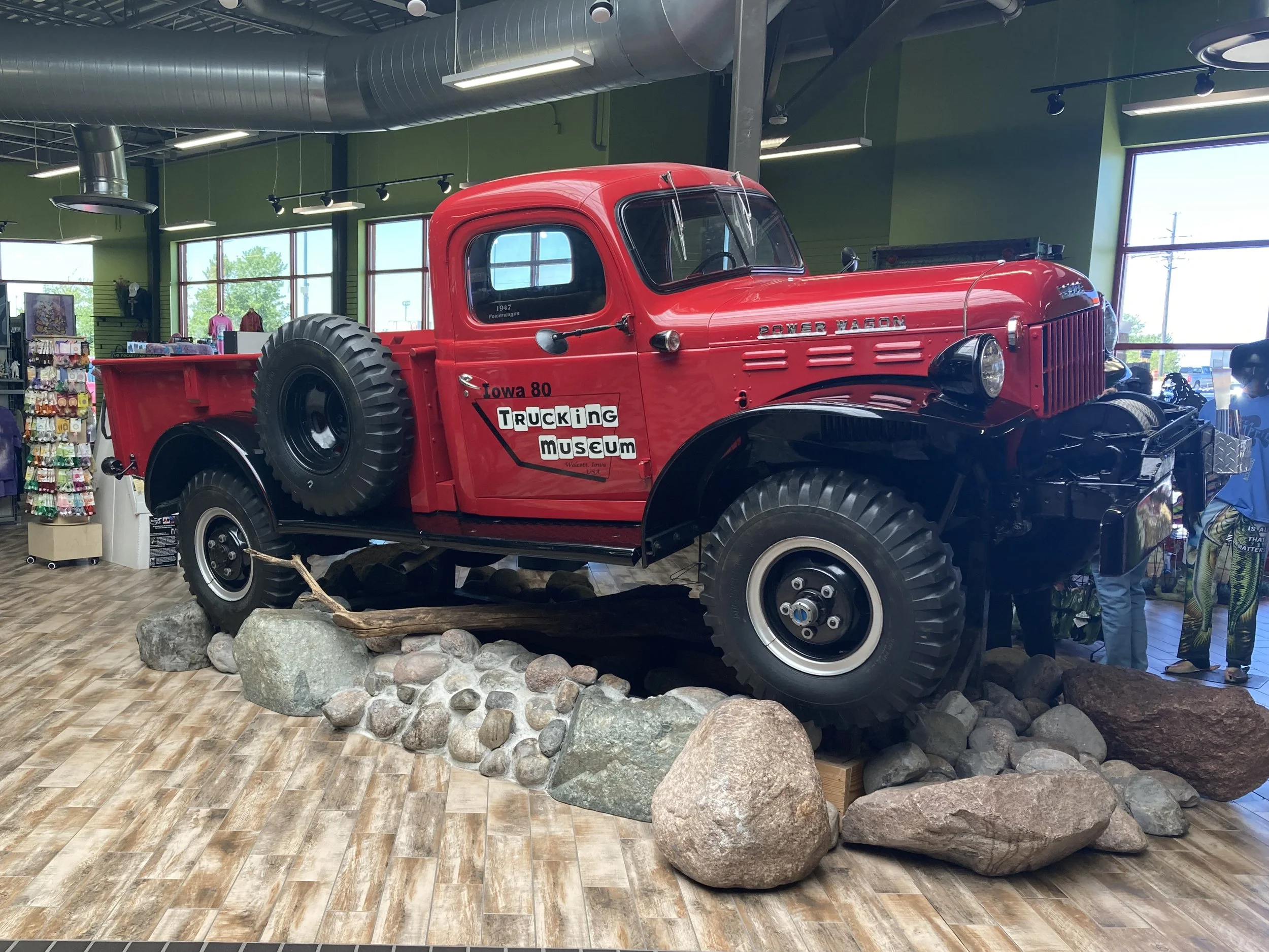 This is a picture of an original power wagon.  It is from the Iowa Trucking Museum and is in the world's largest truck stop