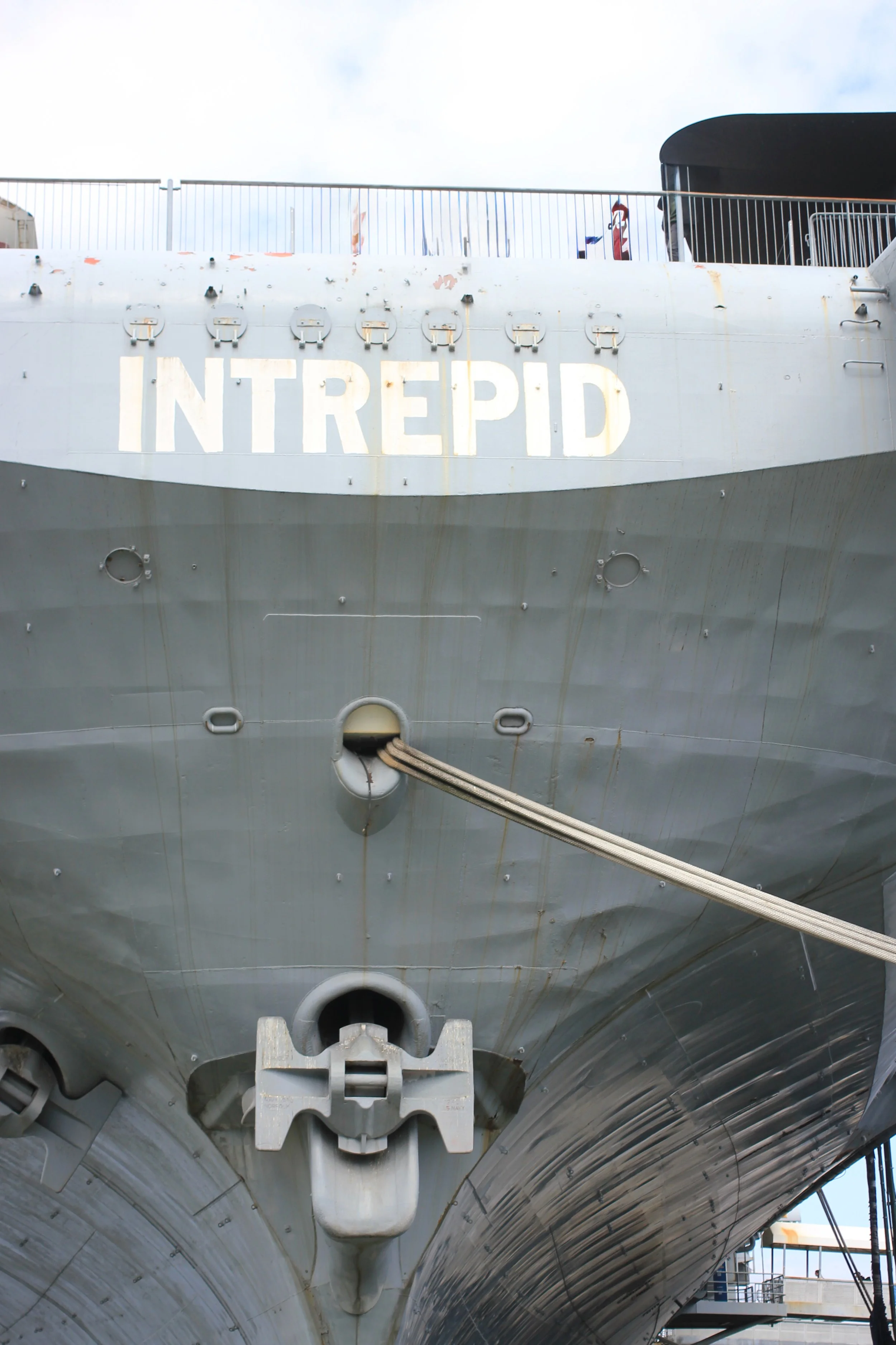 The back of the Intrepid.  This thing is beyond huge and very impressive in person