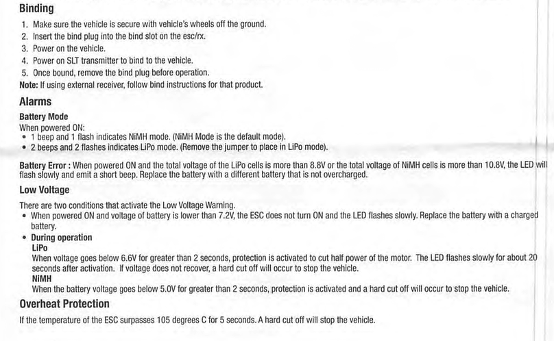 Arrma Spectrum Manual for RX TX Receiver Transmitter Electronic Speed Control