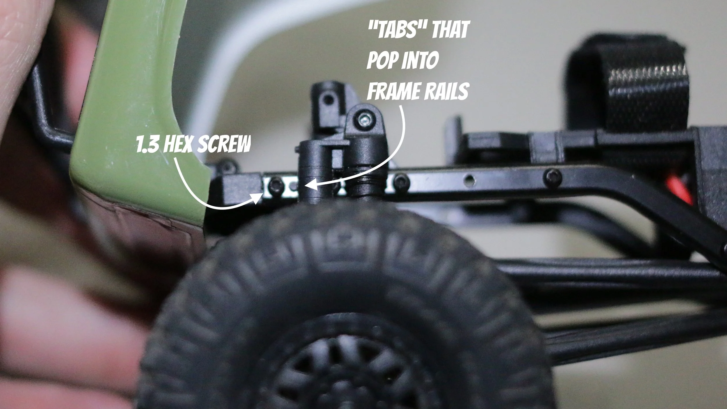 Attach SCX24 Body to Frame