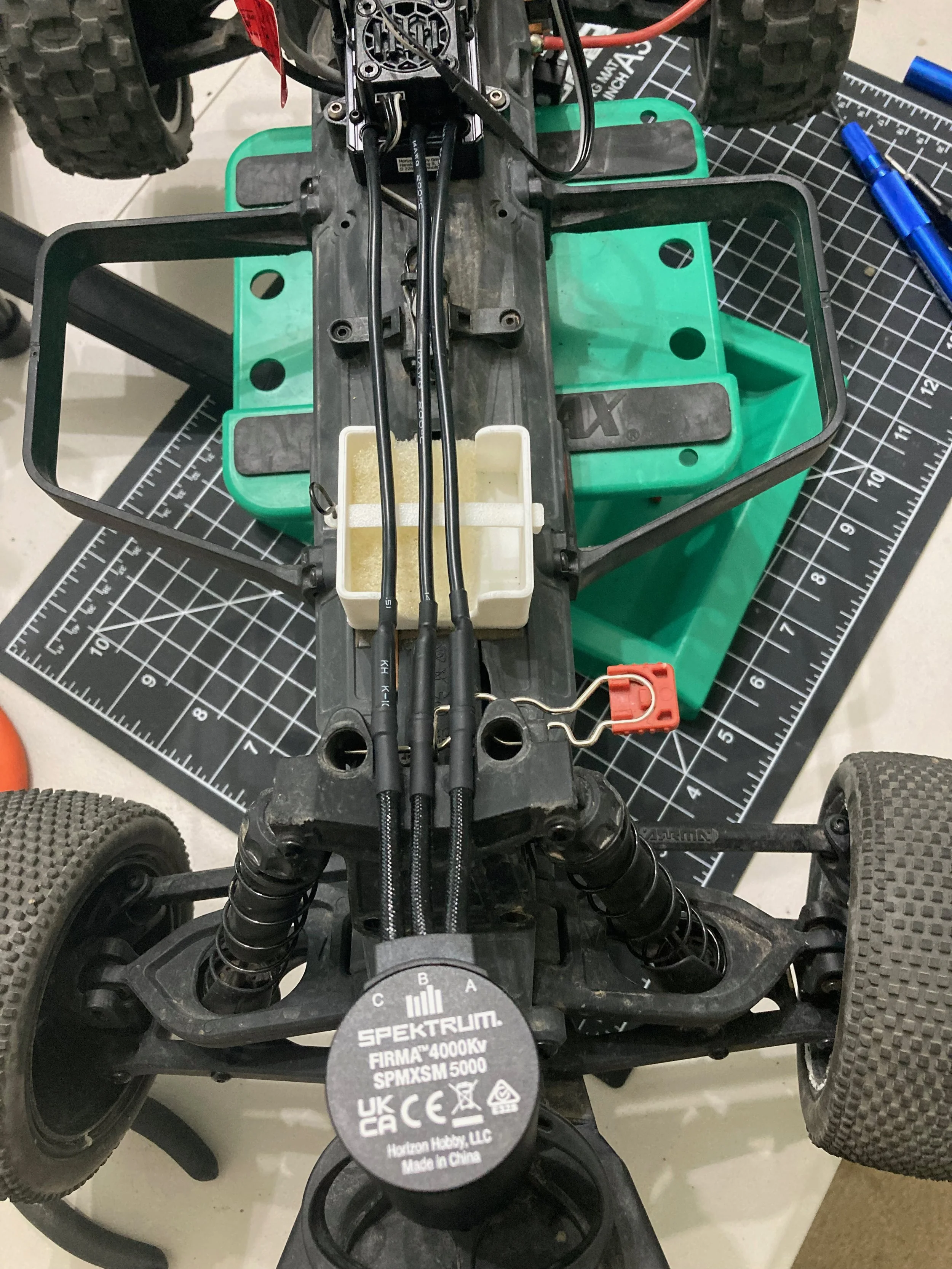 This is the motor setup on the Arrma.  It plugs straight across to the ESC receiver
