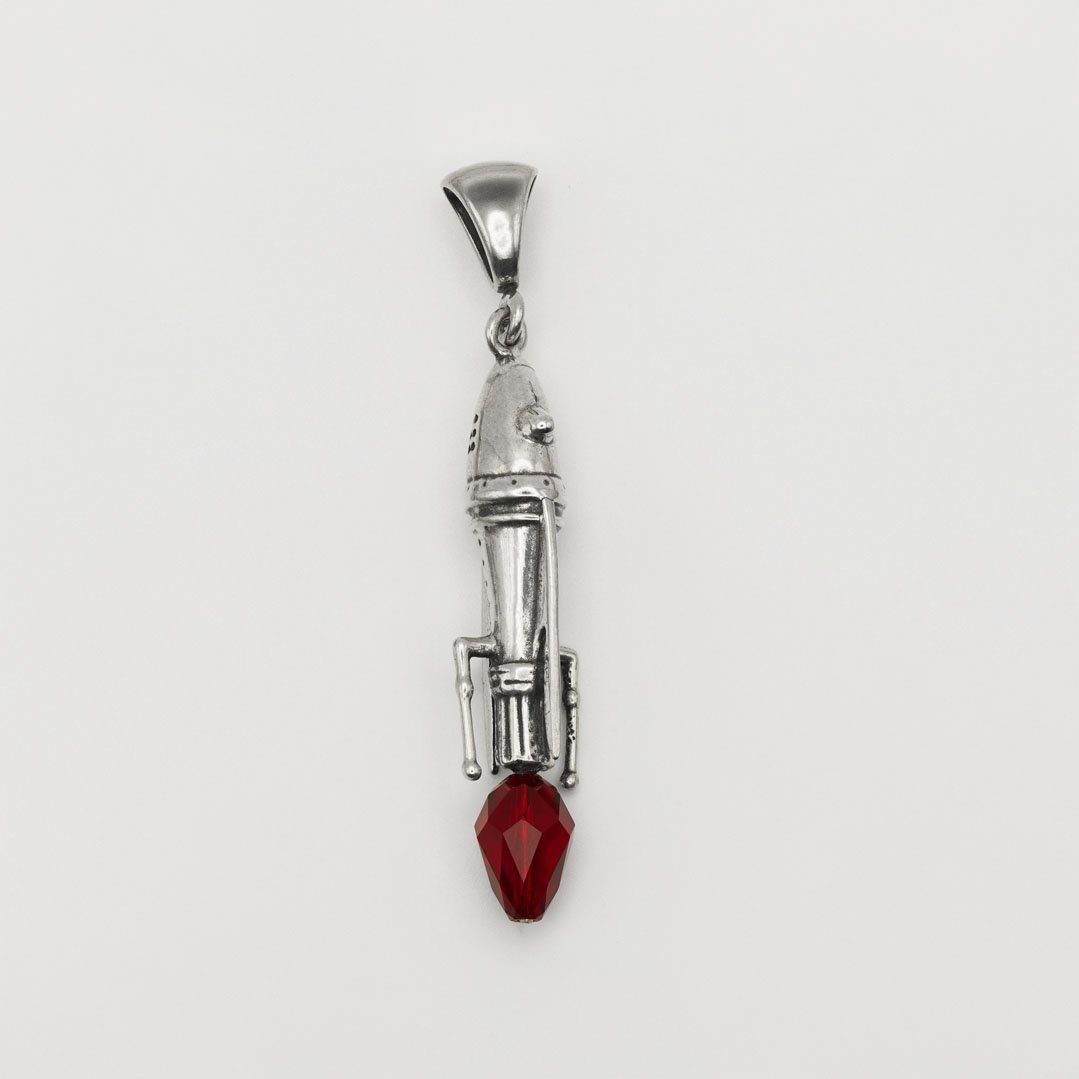 Cosmic Cruiser Crystal Flame Pendant