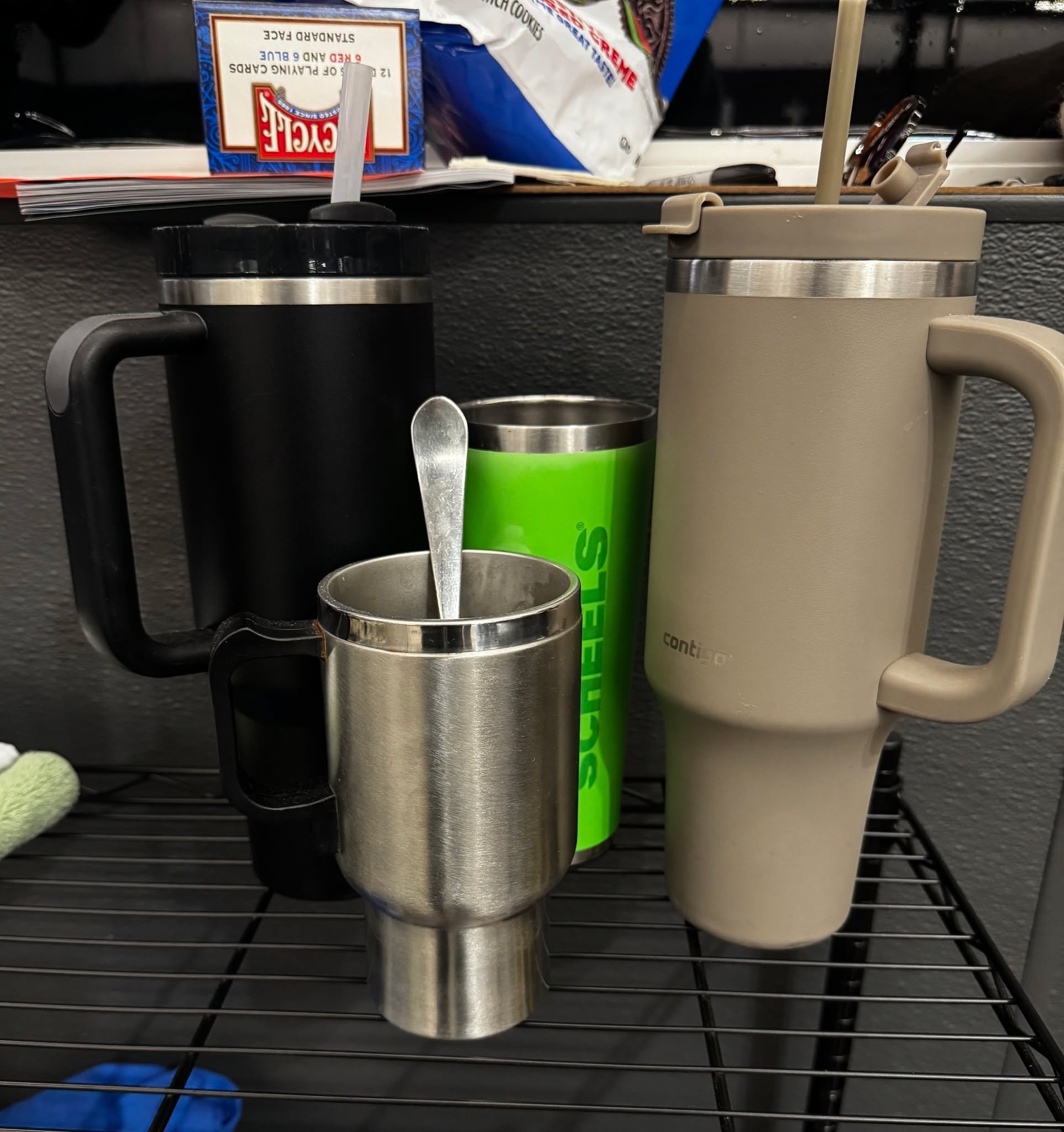 We hope everyone is starting off the new year well!

Our Lost &amp; Found is ready for a fresh start in 2026 as well. If you recognize any of these long lost cups, please claim them by next Friday, January 9th!
