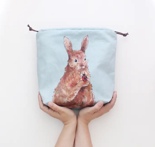 Penelope Rabbit Project Bag for Knitting &amp; Crochet