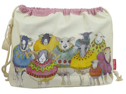 Sheep in Sweaters Ii Drawstring Bag