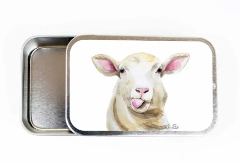 Sassy Sheep Stitch Marker Storage Tin