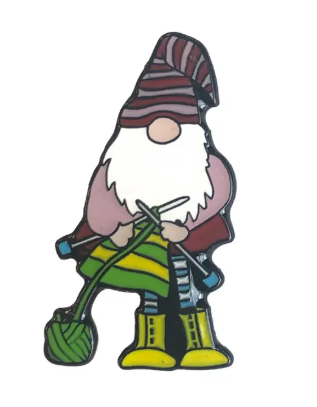 Knitting Gnome - Enamel Pin