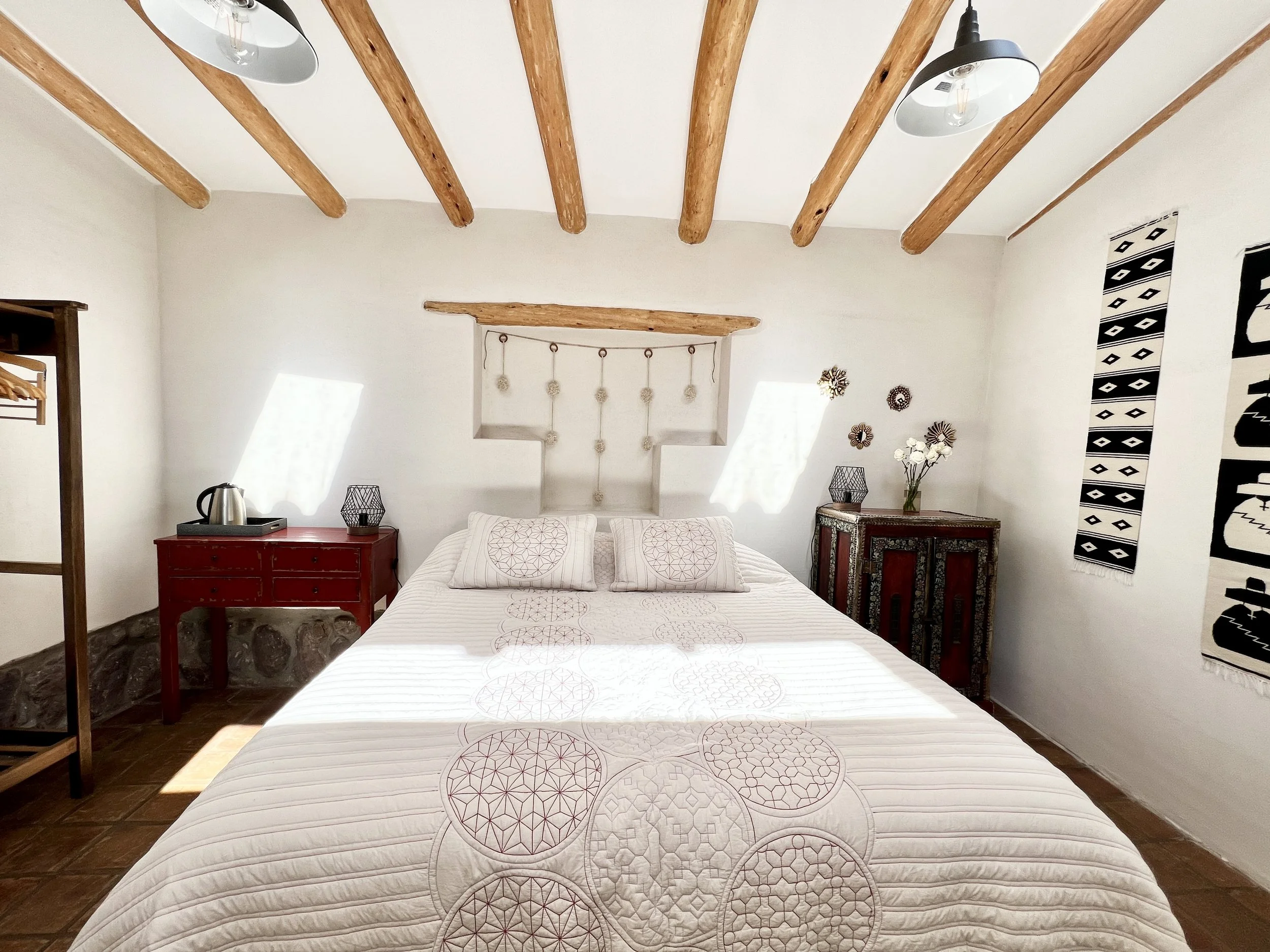 Equipped with a King sized bed (shown)