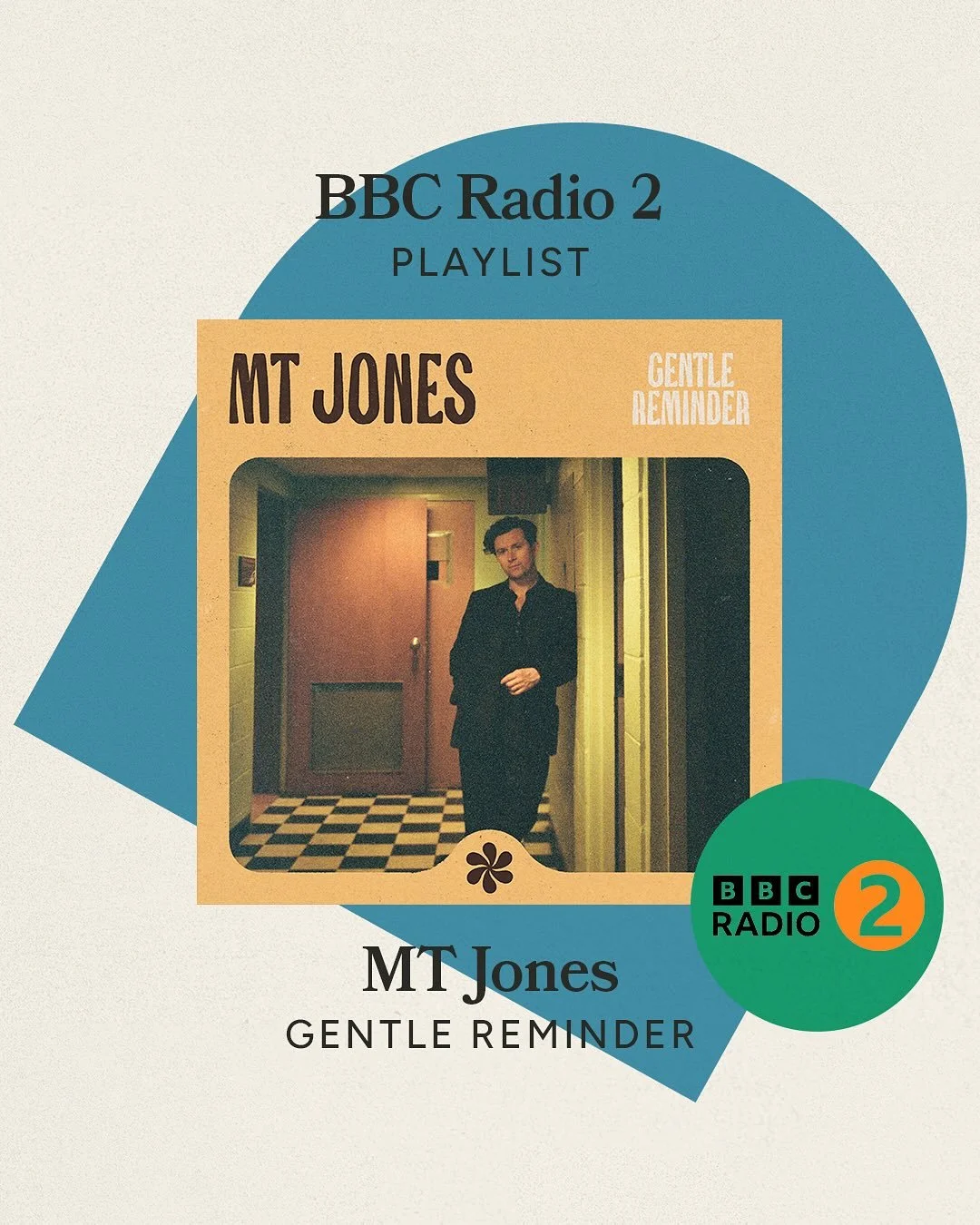 @mtjonesmusic announced his debut album this month 😮&zwj;💨

New single &lsquo;Gentle Reminder&rsquo; has been added to the @bbcradio2 playlist from Saturday &hearts;️

Catch MT in session with @jowhiley this evening (19 Nov) on Radio 2 from 8pm. 


