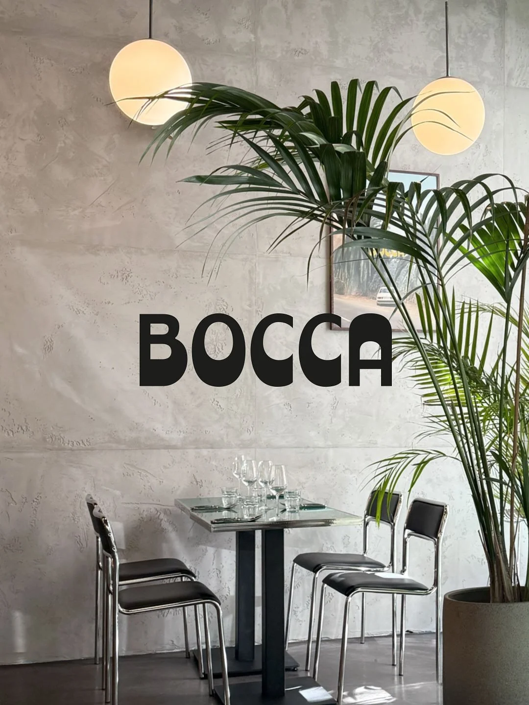 BOCCA. Pasta · People · Drinks.