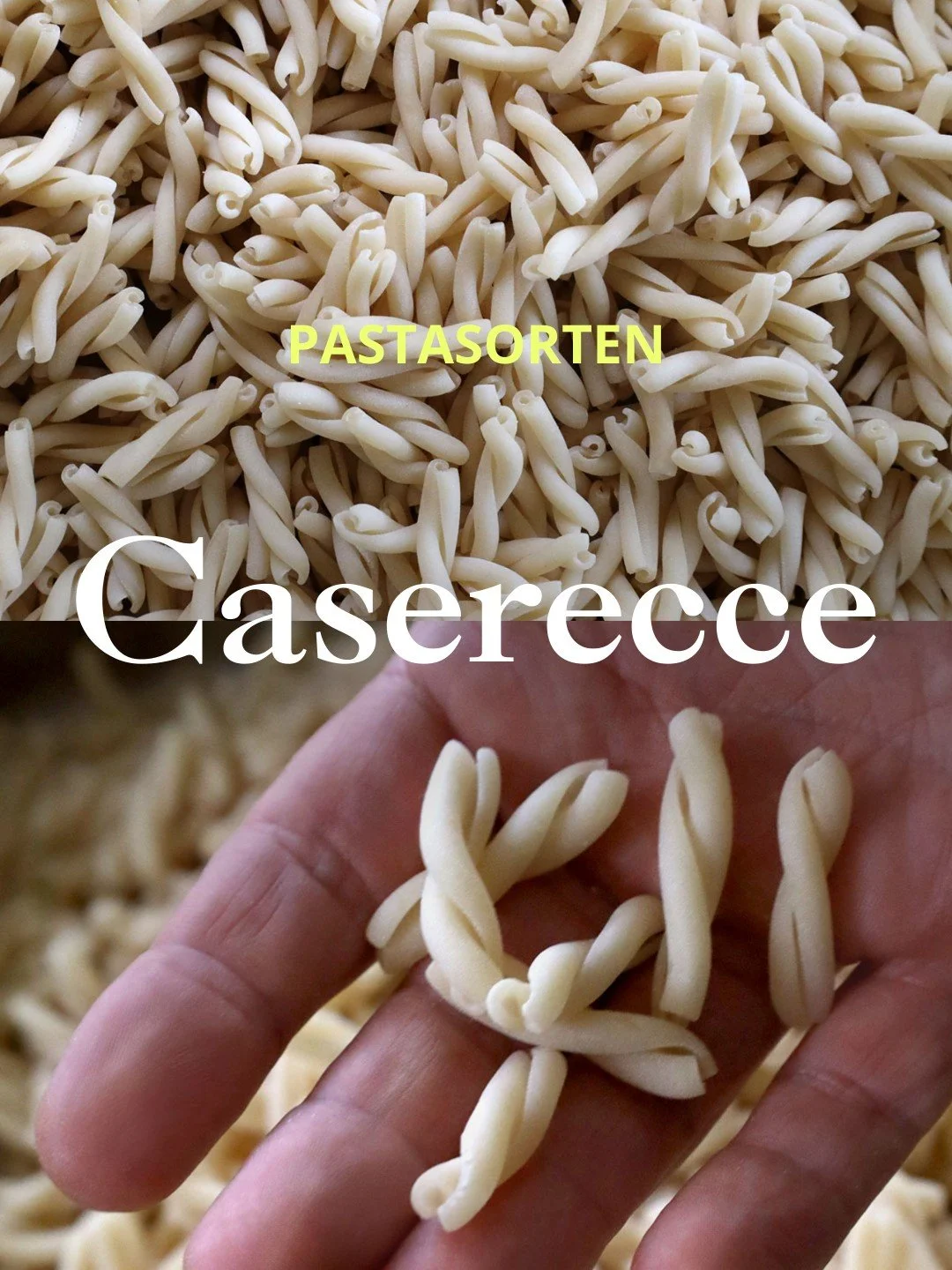 #KnowYourPasta

CASERECCE
Fresh pasta, made in-house every day. Different shapes. Same quality.