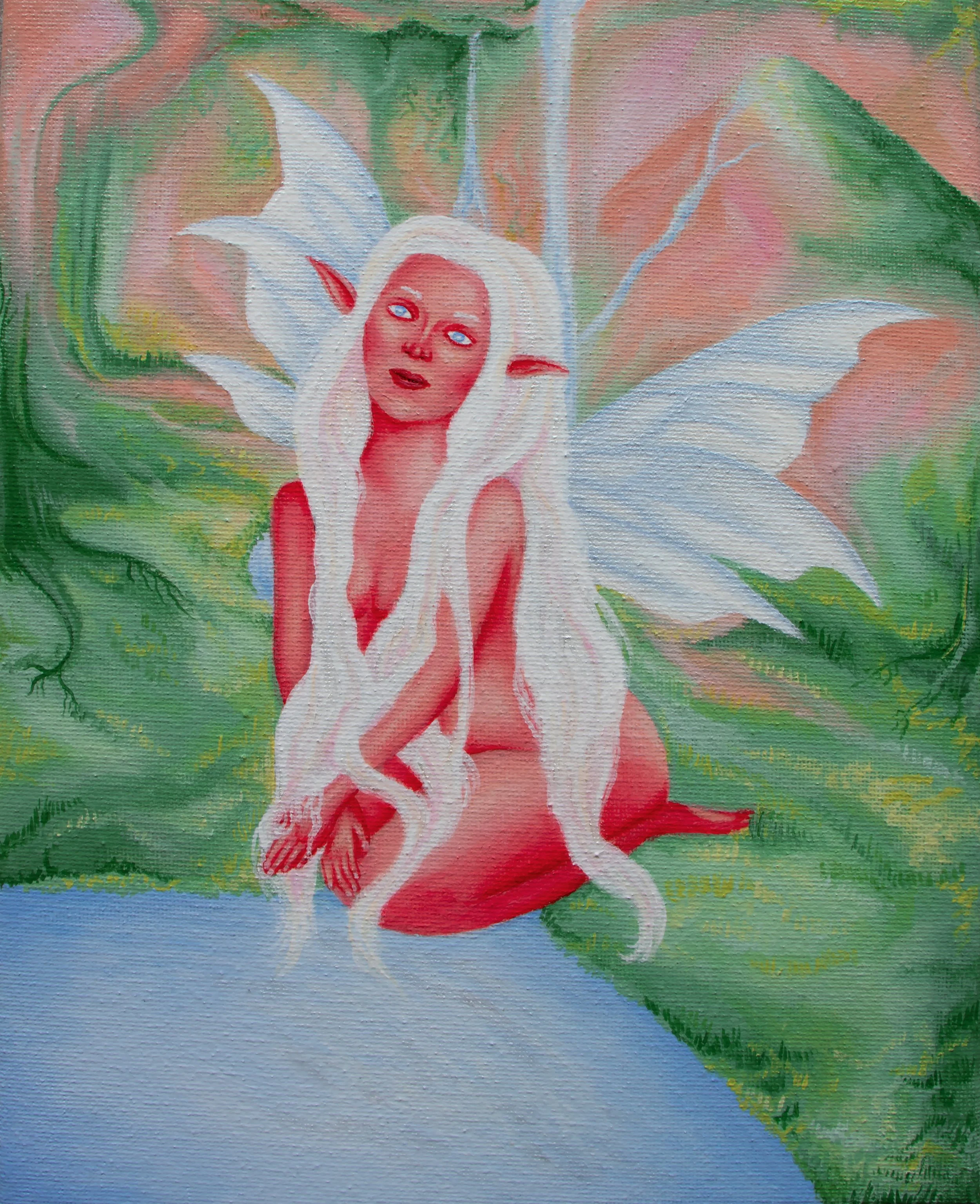 Ethereal Bloom, 2025.
Acrylic on Canvas.