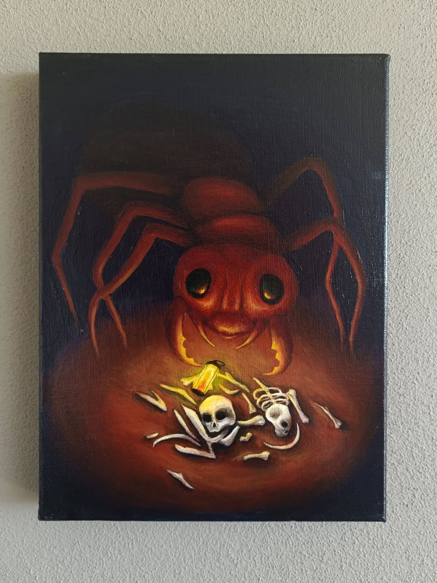 My painting for the BORLFF artshow on @netherworldarcade ! The show kicks off tomorrow and will be up for the next month. This piece is also available for purchase at the venue ✨

#art #netherworld #ants #radioactive