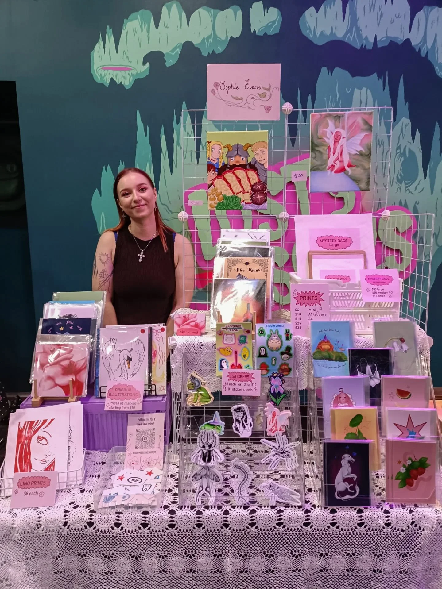Thank you to everyone who stopped by either of the markets I was at last week. A special thank you to @uququeercollective and @netherworldarcade for having me at their markets days!

I'm so grateful to everyone who stopped by and said hi or purchased