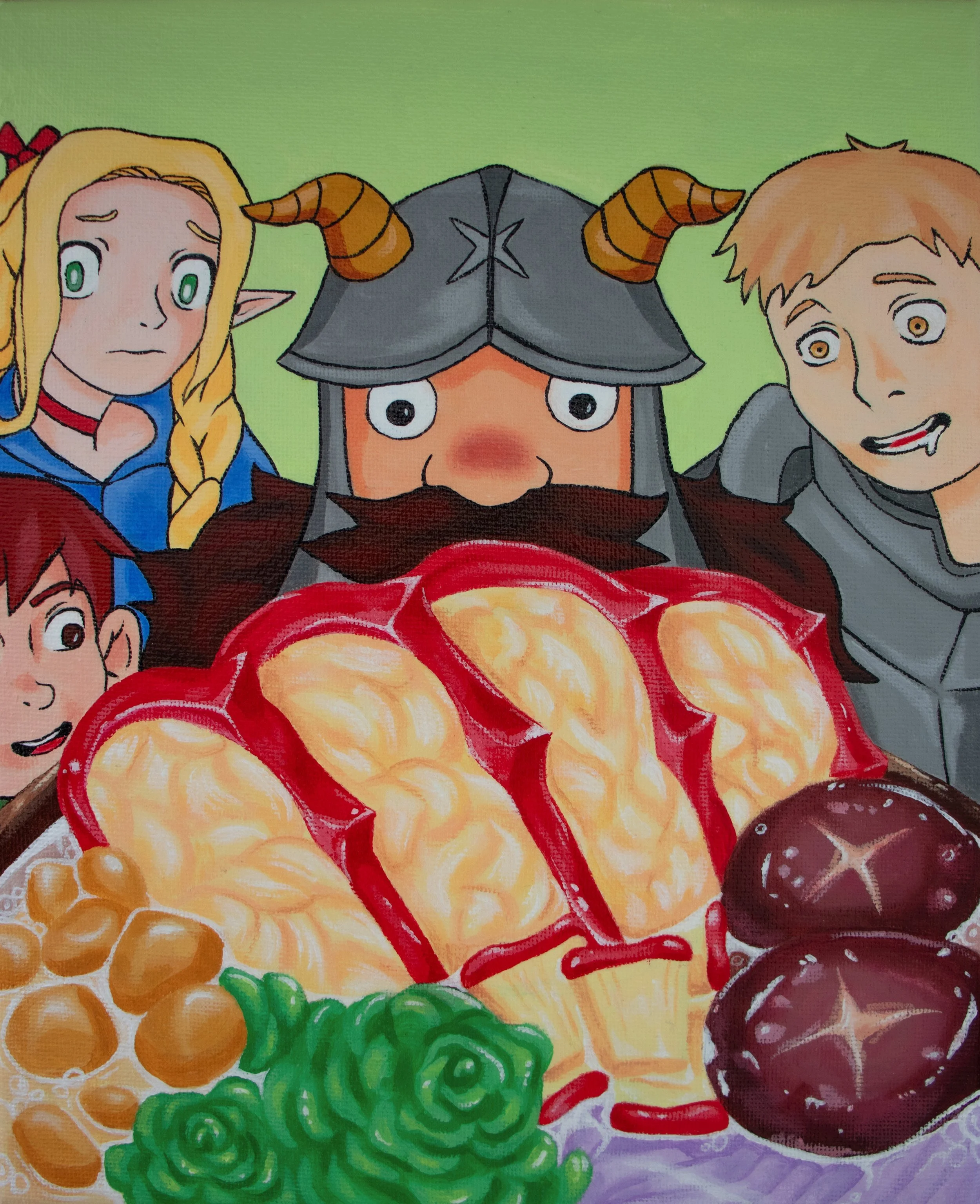 Delicious in Dungeon, 2026.
Acrylic on Canvas.