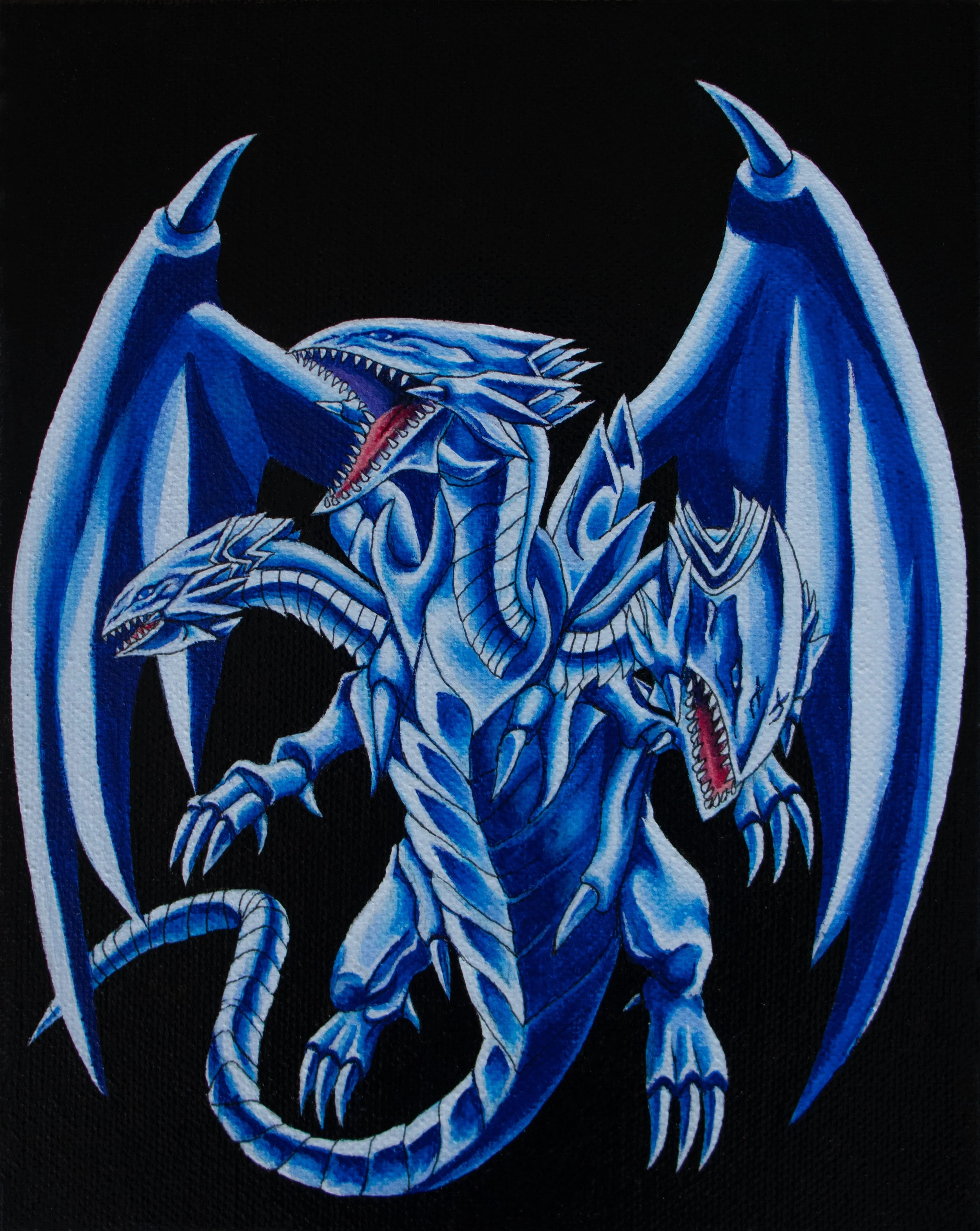 Blue Eyes Ultimate Dragon, 2025.
Acrylic on Canvas.
