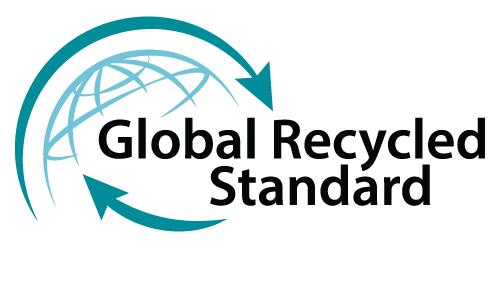Global Recycled Standard logo with a globe and recycling arrows