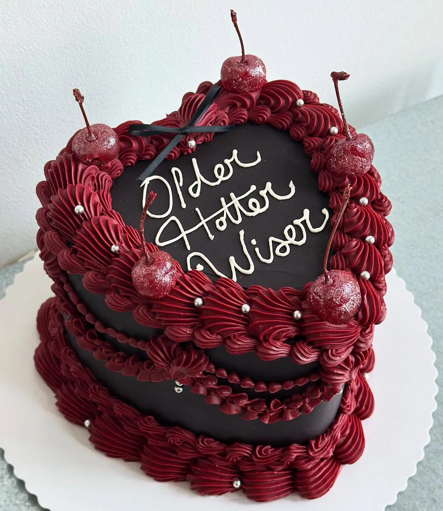 I&rsquo;ve been working on something super exciting for the last few weeks and it&rsquo;s almost ready to share with everyone! Things might start looking a little different around here ☺️ #vancouver #customcake #vintageheartcake #cakedecorator