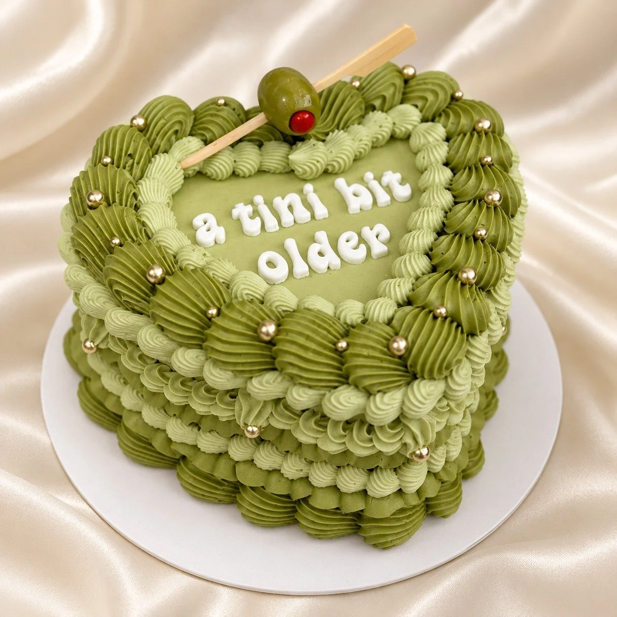 Dirty Martini Cocktail Cake