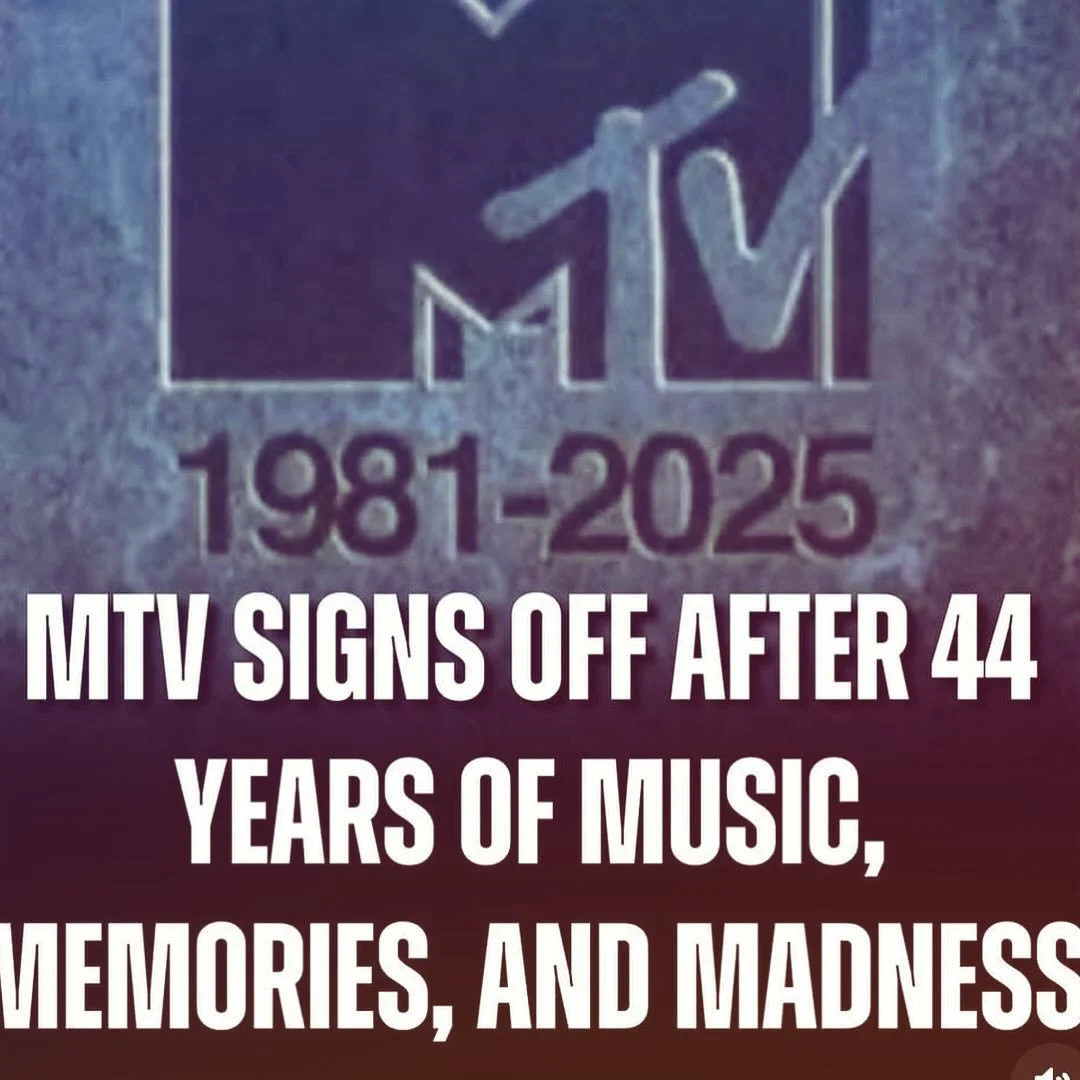 *Nostalgic post alert* 🫣

Sad times! My very first job was an intern at MTV. Logging tapes 📼 lugging kit, researching shows &amp; interviewing bands. Eventually as a Producer I was dossing around on video sets &amp; music awards following around mi