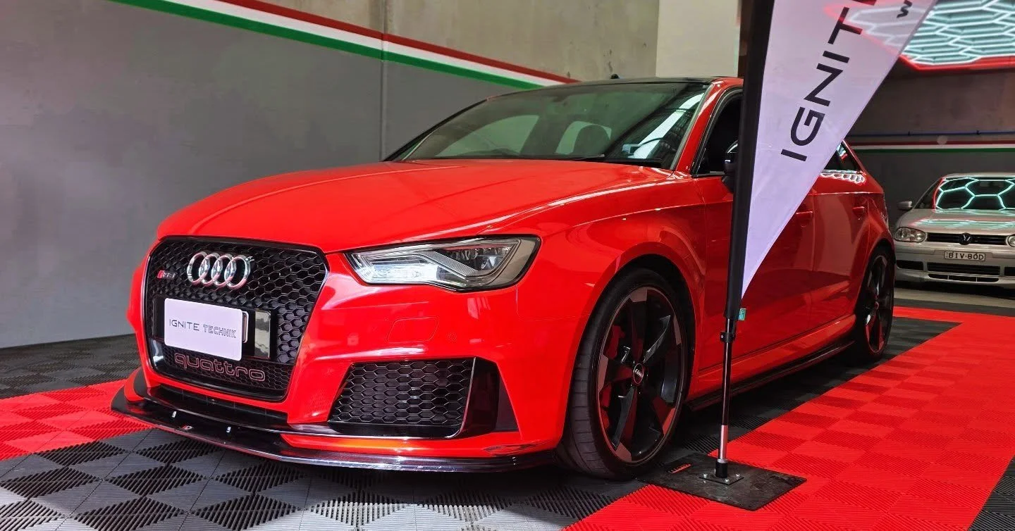 This extremely clean Audi RS3 came in this week for it's scheduled service and Haldex service. This one will be back for our ITMT Master tune early next year.

#ignitetechnik #ignitemaster #audi #audirs #audirs3