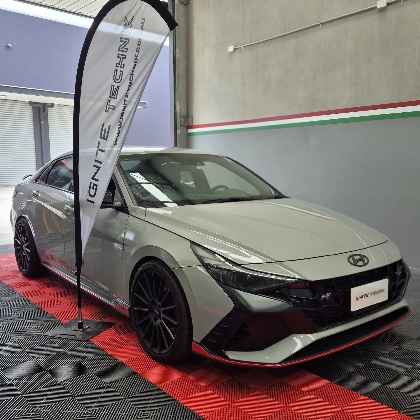 This I30N Sedan came in and left properly sorted 😮&zwj;💨🔥

Hyundai i30 N in for a Master Tune + supporting mods
✔️ K&amp;N intake &ndash; improved airflow &amp; sharper induction sound
✔️ HKS spark plugs &ndash; colder grade for stable combustion 