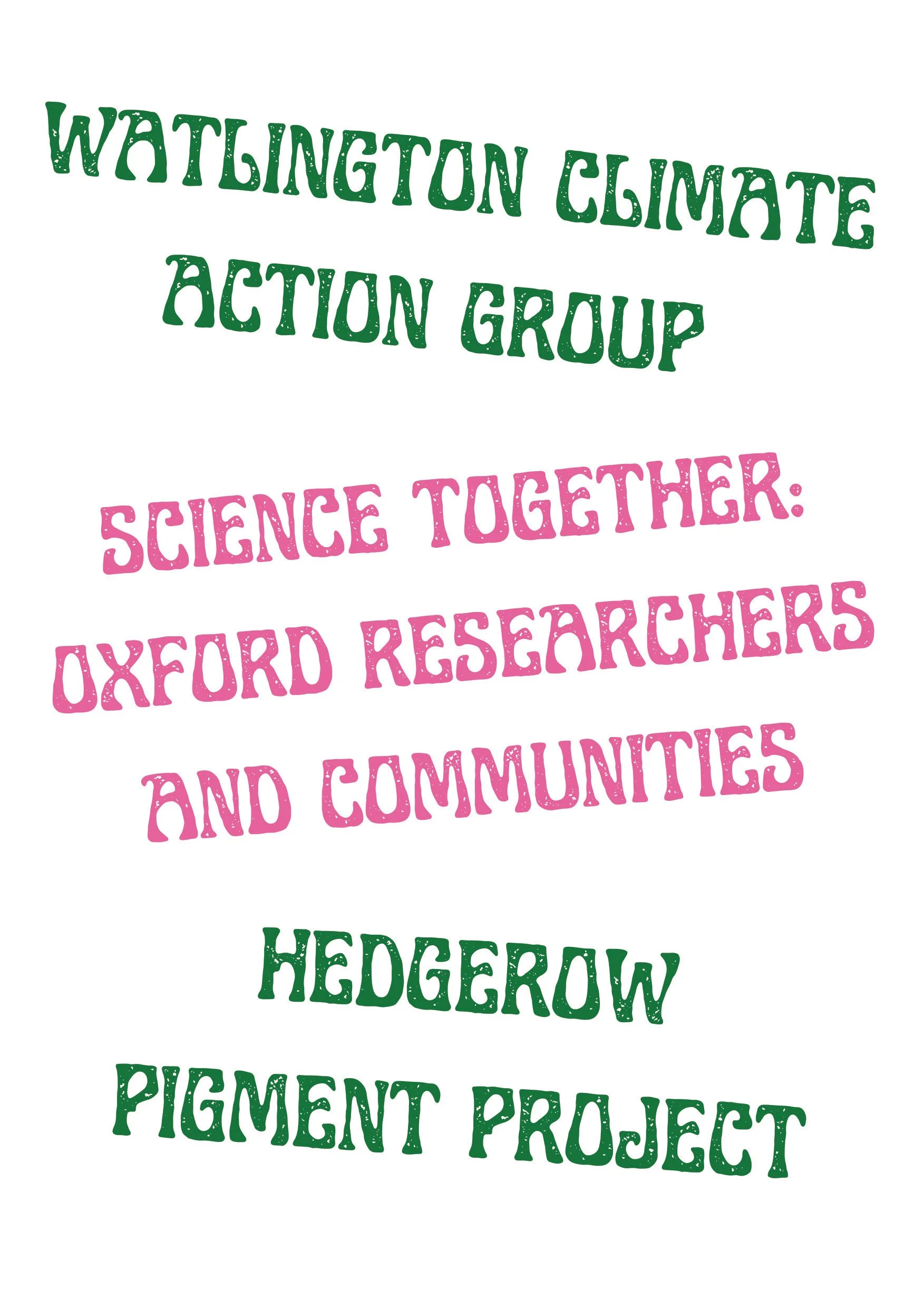 Hedgerow Pigment Project