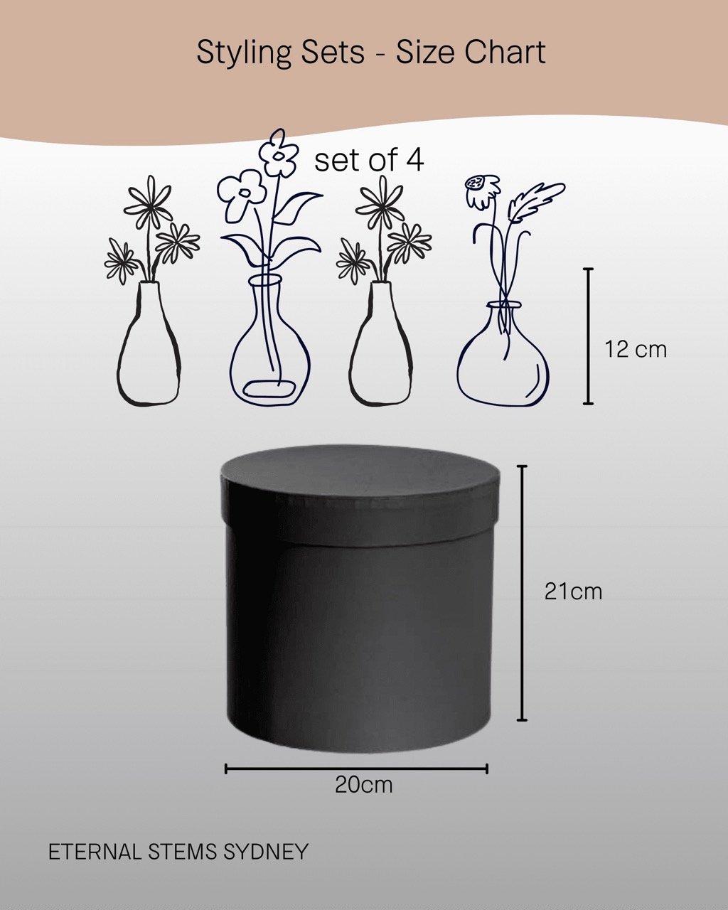 "Love Bud" Bud Vase Styling Set (4 Glass Vases) - Blue & Pink Dried Florals & Mosses - Handcrafted dried & preserved arrangement - Eternal Art & Design