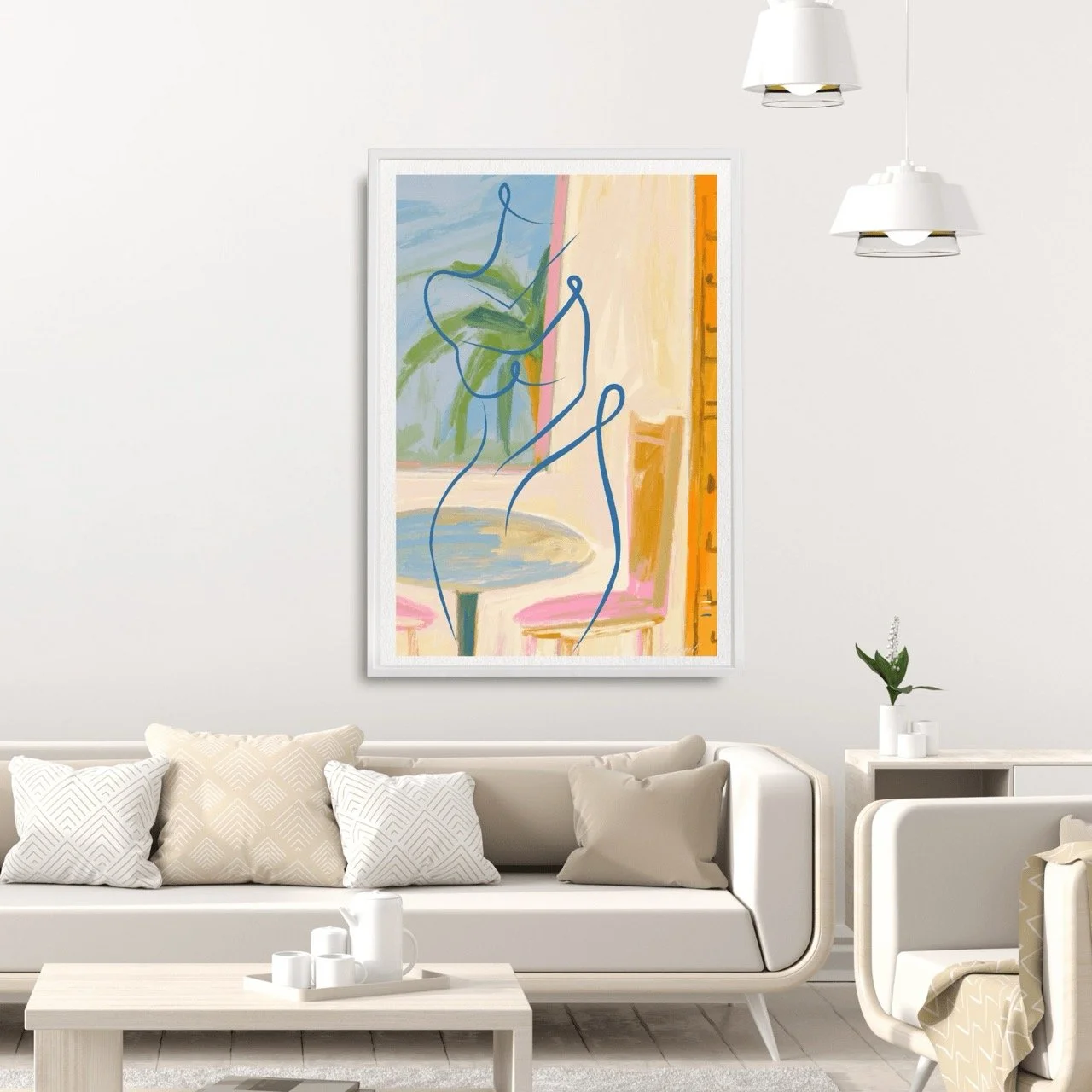 Nude Female with Summery Interior Art Print, Sydney Artist - Eternal Art Prints - Eternal Art & Design