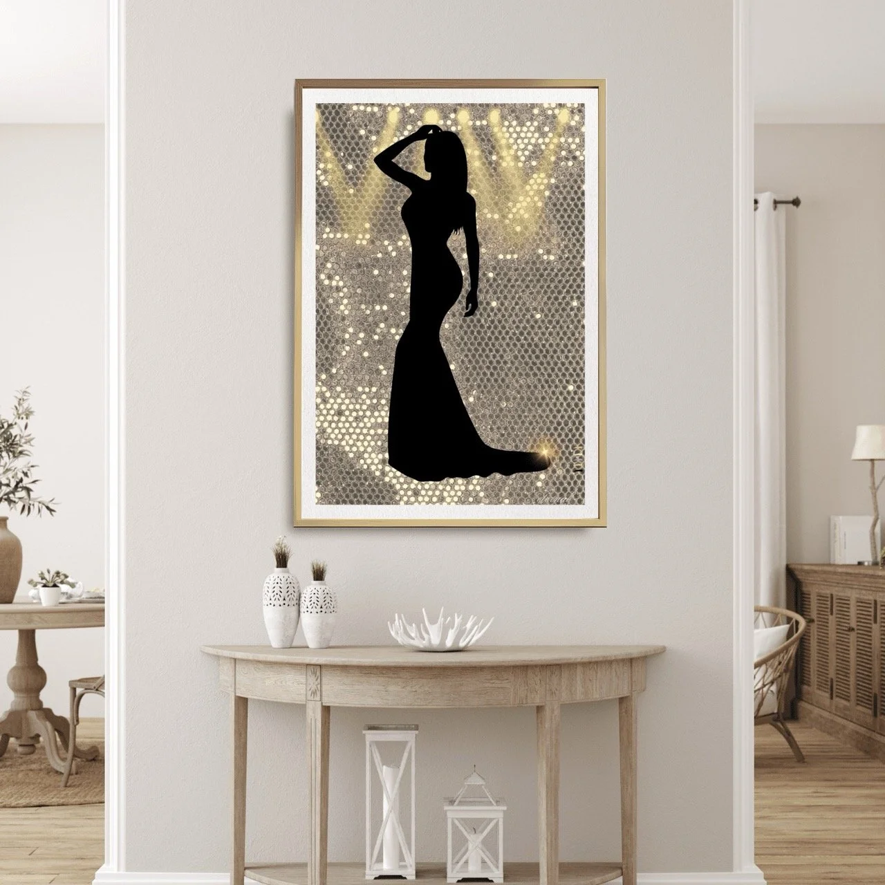 Silhouette on Stage Art Print - Sydney Artist, Eternal Art Prints - Eternal Art & Design