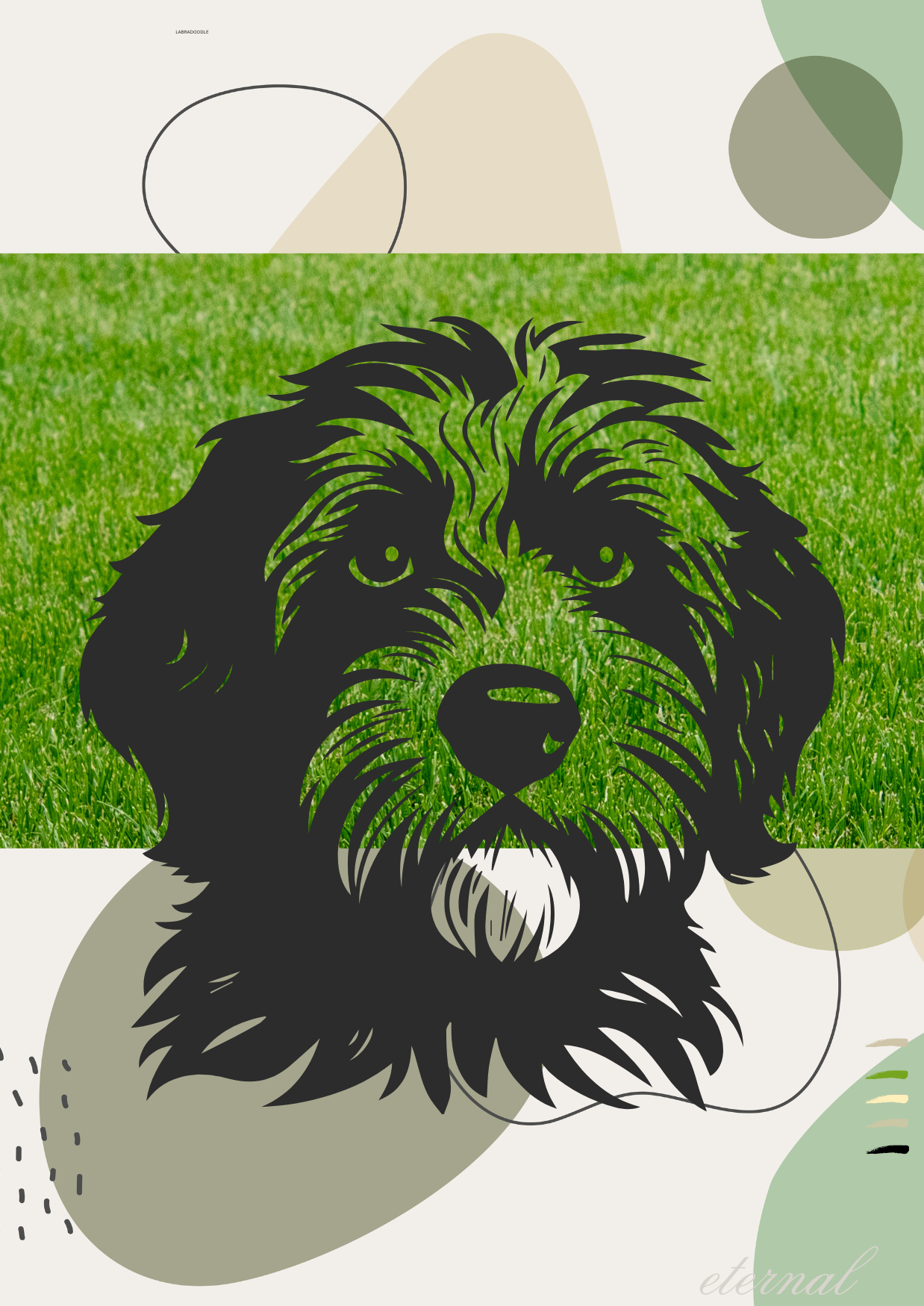 Labradoodle Dog Art Print - Sydney Artist, Eternal Art Prints