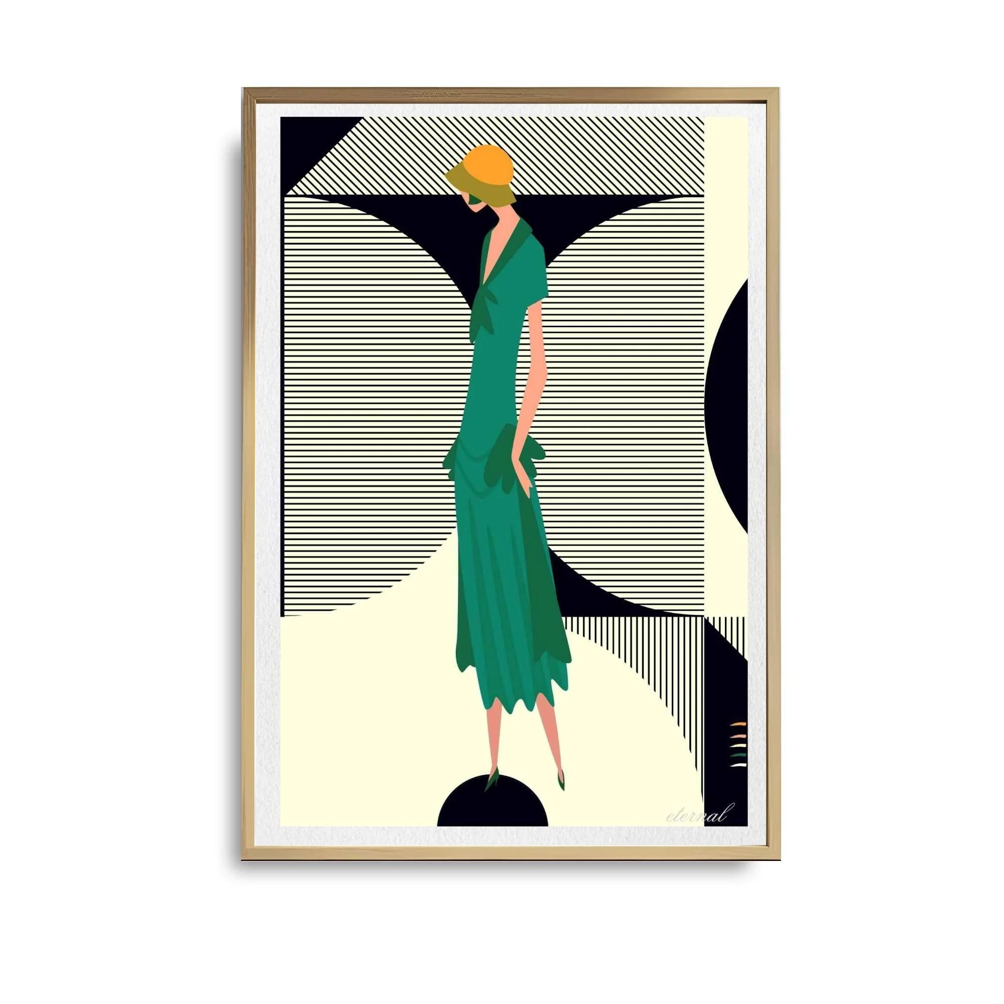 Glamorous 1920s Woman Art Deco Print 2 - Sydney Artist, Eternal Art Prints - Eternal Art & Design